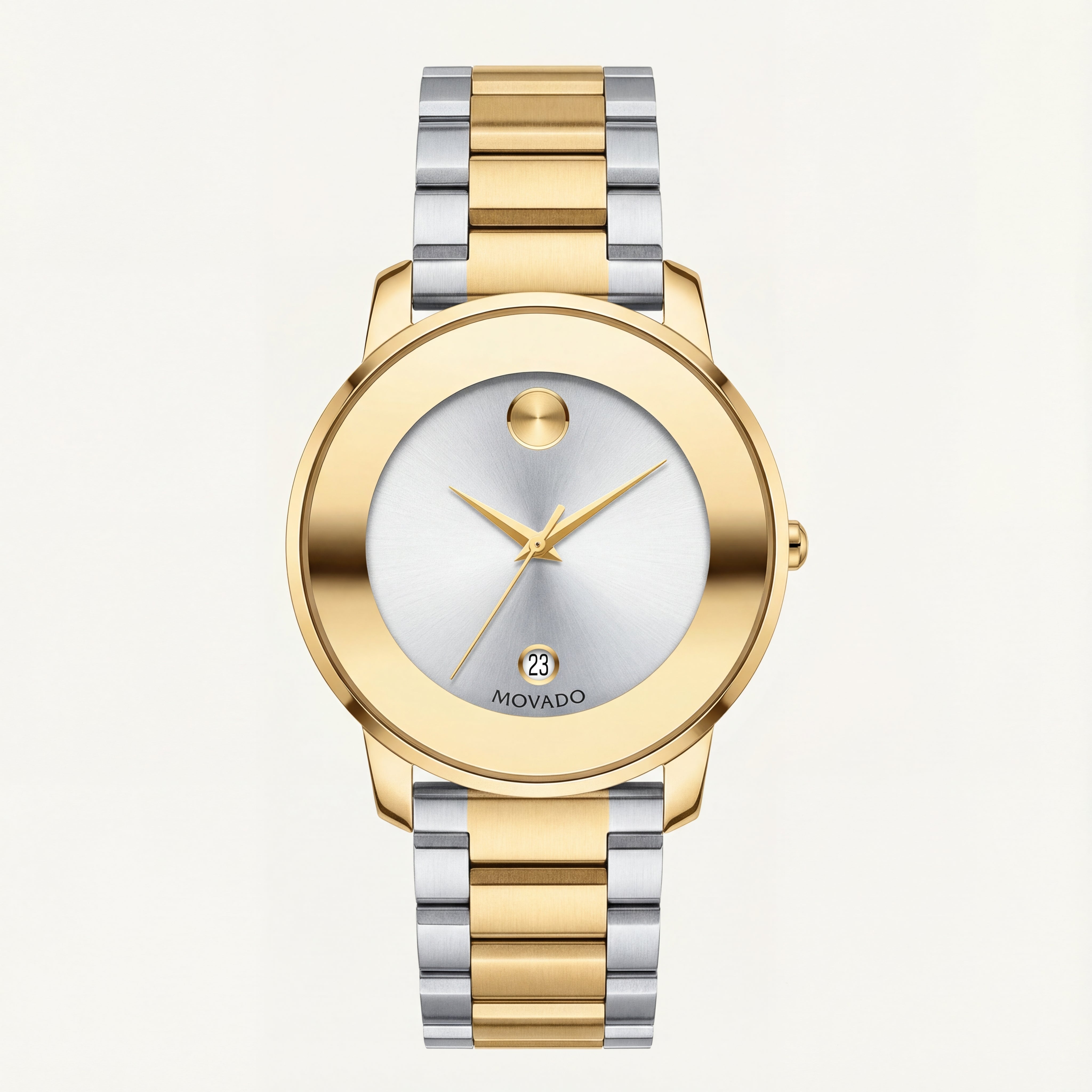 Elite Gold Silver Minimalist Men’s Watch