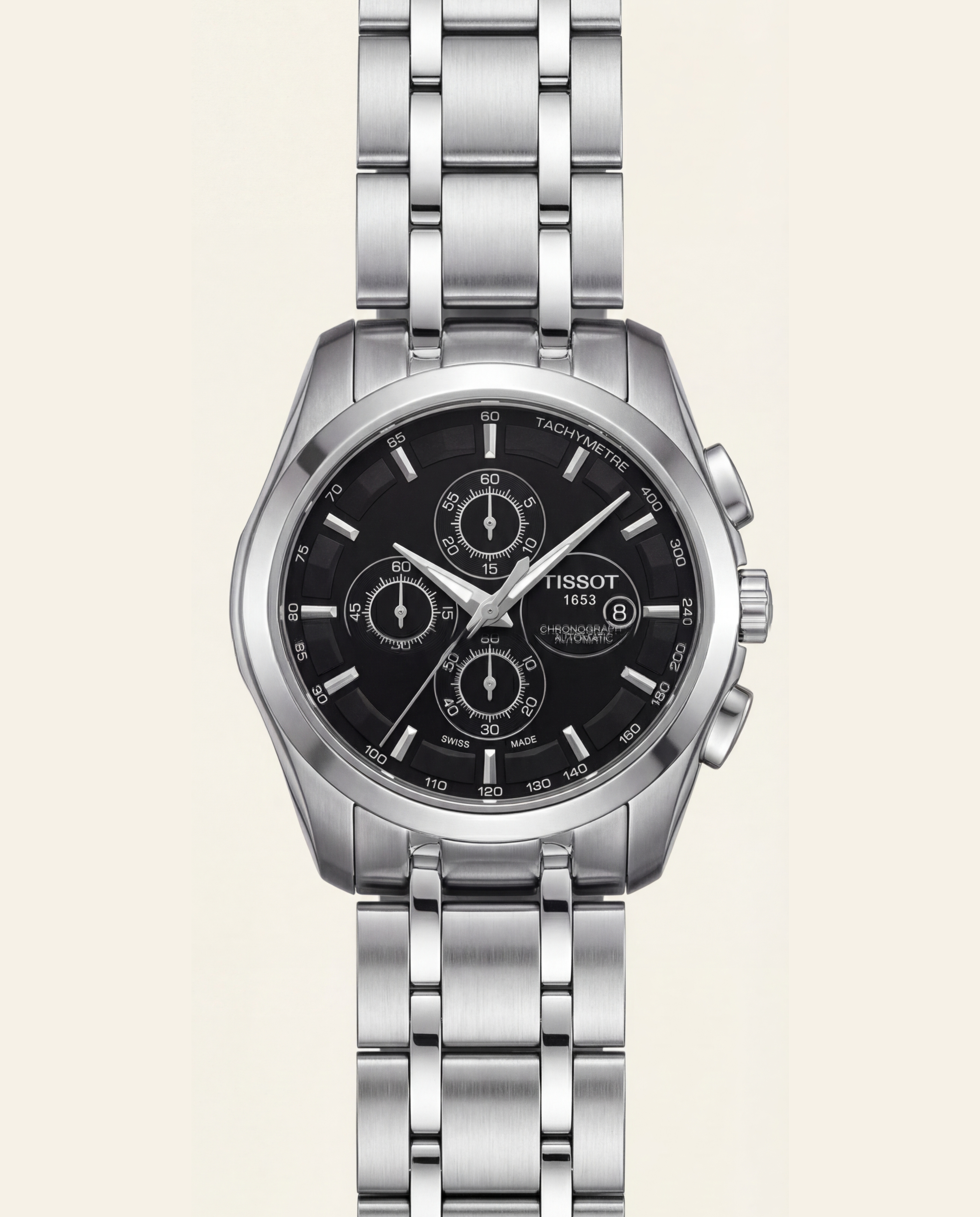 Premium Stainless Steel Chronograph Black Dial Men’s Watch