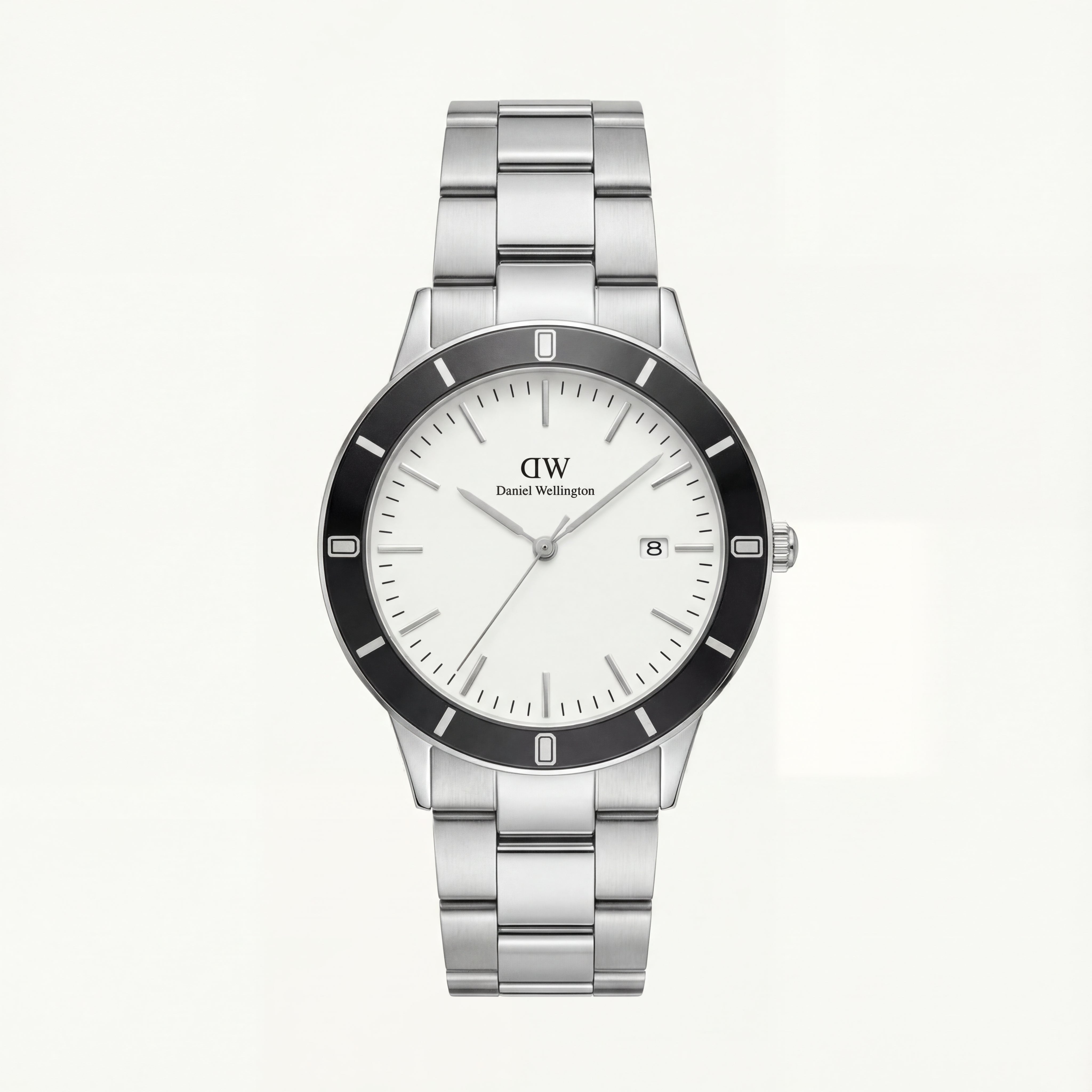 Minimalist Silver Dial Stainless Steel Men’s Watch