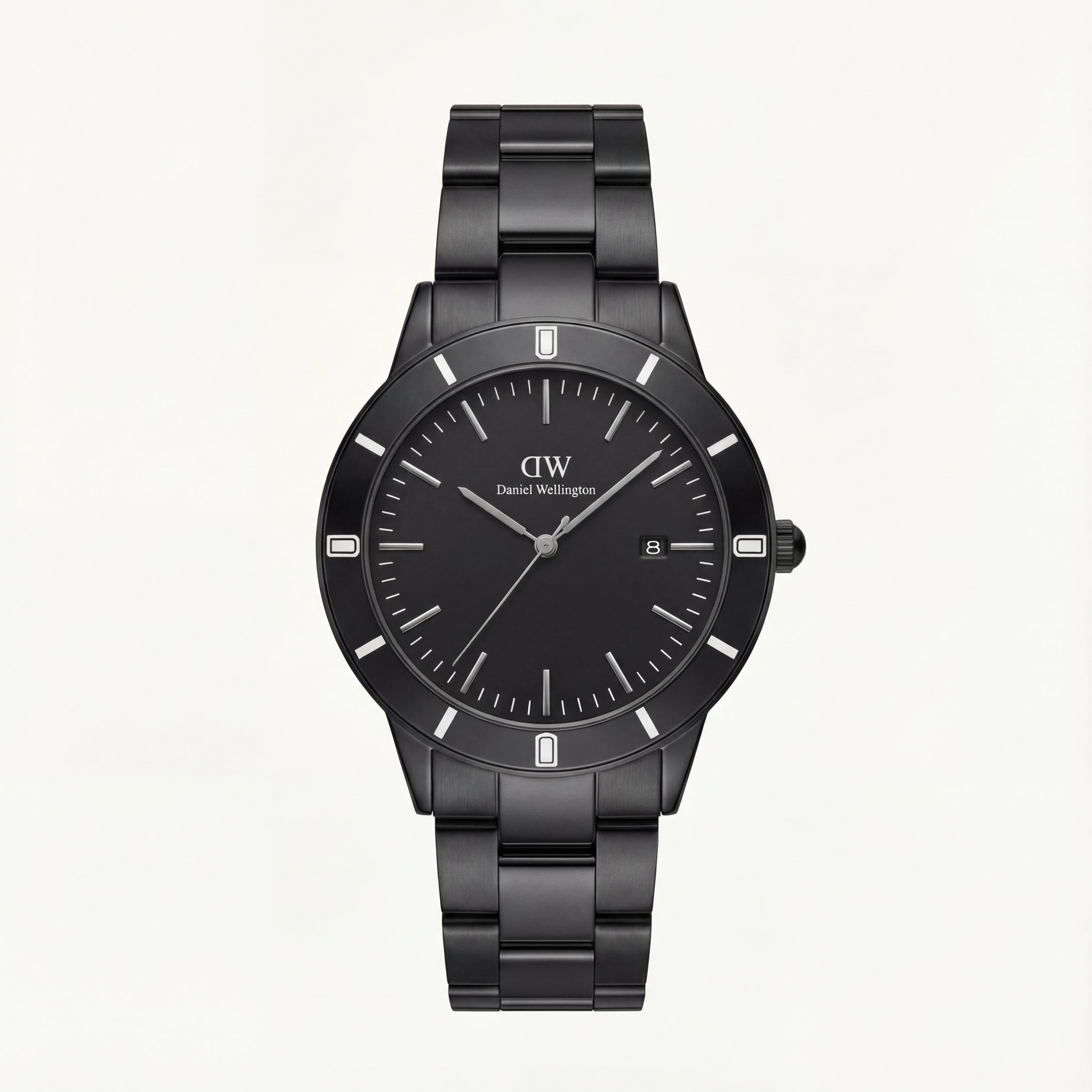 All-Black Minimalist Stainless Steel Men’s Watch