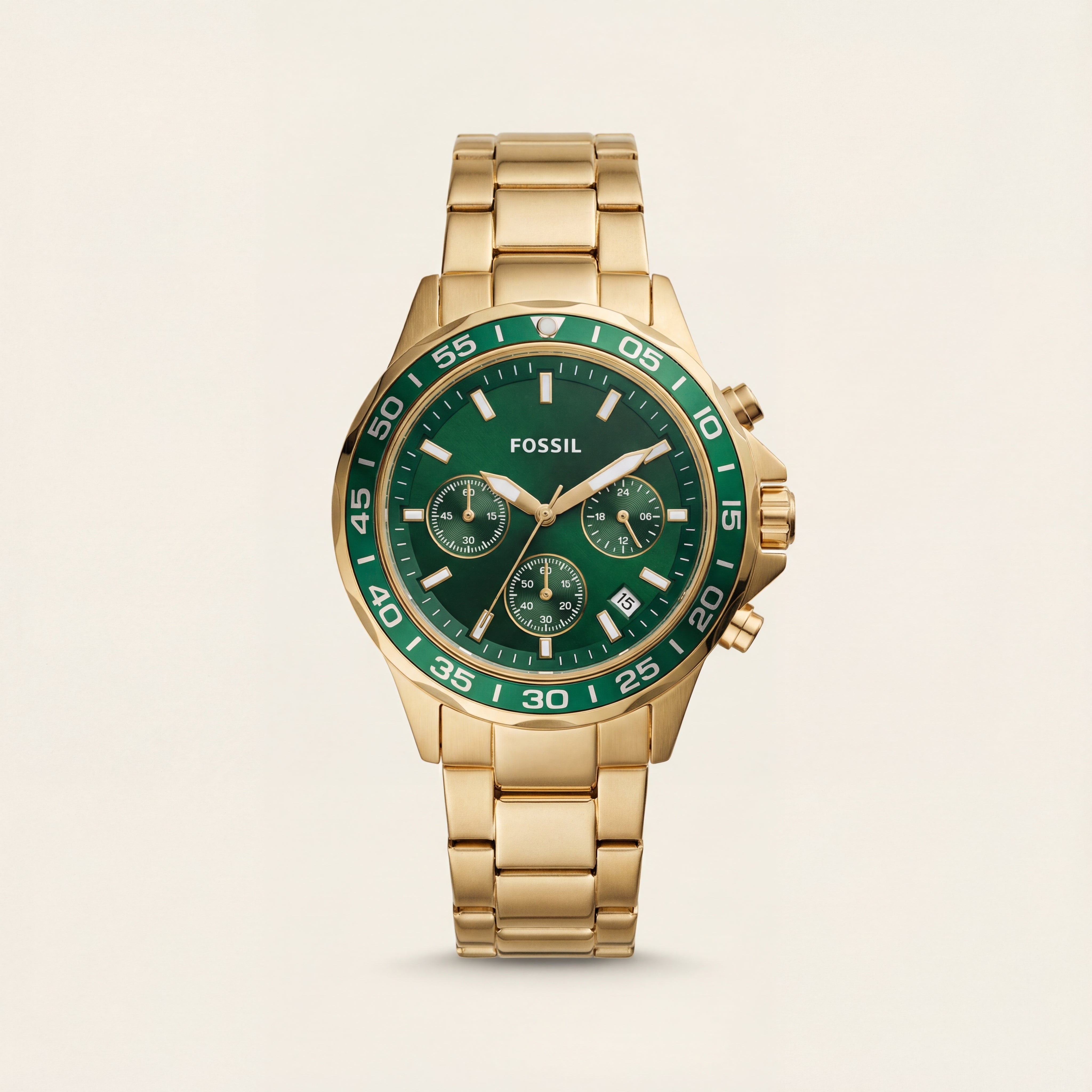 Emerald Gold Chronograph Men’s Watch