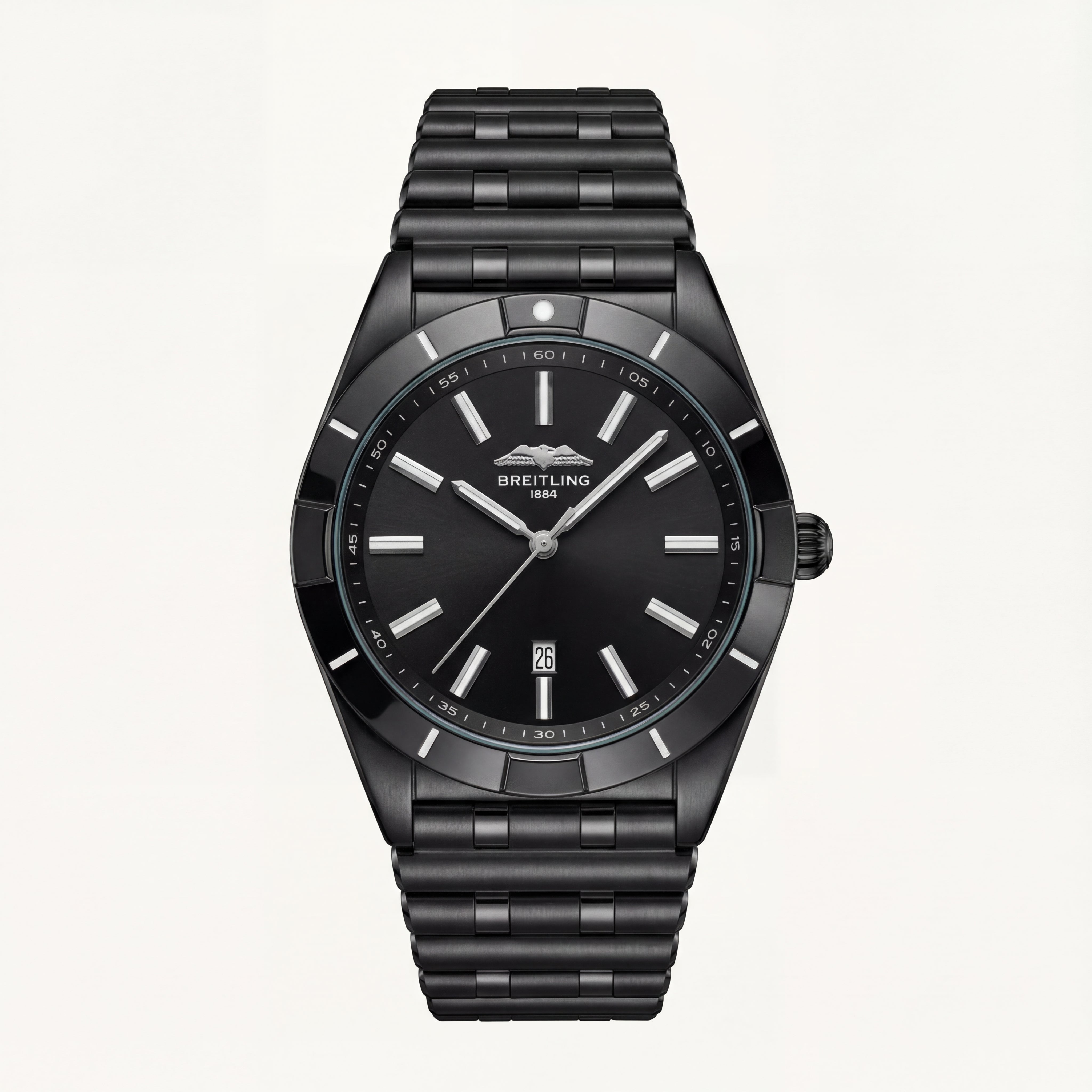 All-Black Steel Minimalist Date Men’s Watch