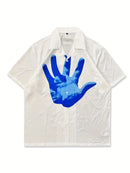 Men's Creative Button Up Lapel Shirt