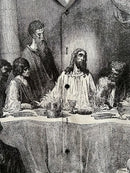 Men's Casual Last Supper Print Button-Up Shirt