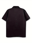 Men's Casual Dark Elements Abstract Shirt