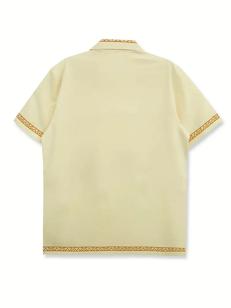 Men's Casual Palm Tree Beach Shirt