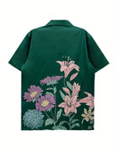 Men's Tropical Floral Print Shirt