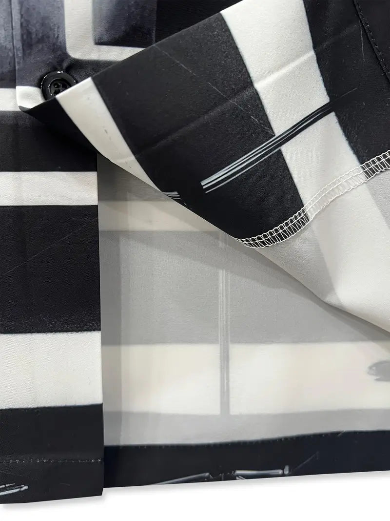 Men's Casual Saxophone Oil Painting Print