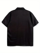 Men's Versatile Cat And Money Print Shirt