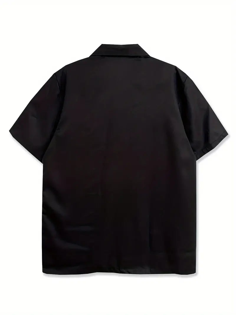 Men's Casual Flame Pattern Shirt