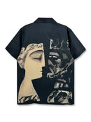 Men's Comfortable Dark Style King Graphic Print Shirt