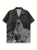 Men's Novelty Skeleton Pattern Print