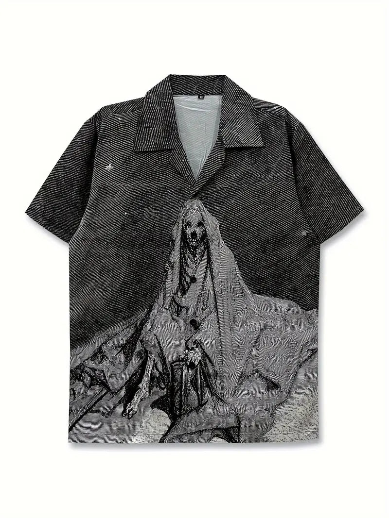 Men's Novelty Skeleton Pattern Print