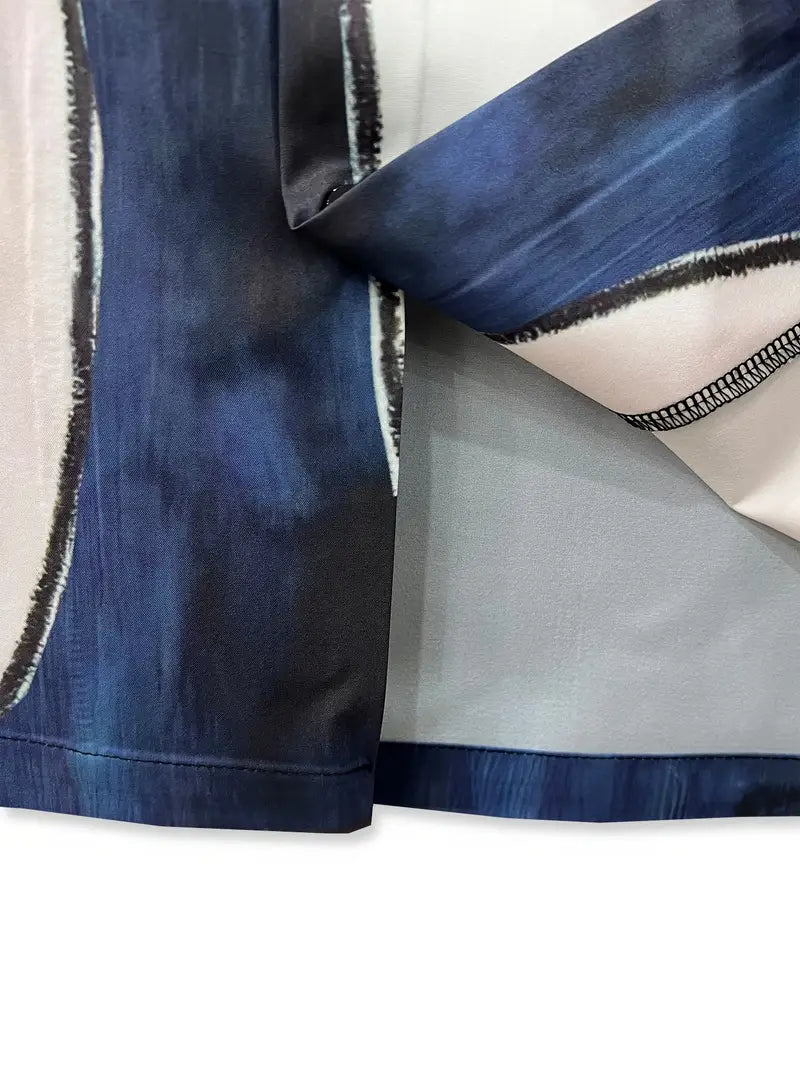 Men's Casual Goose Design Painting Shirt