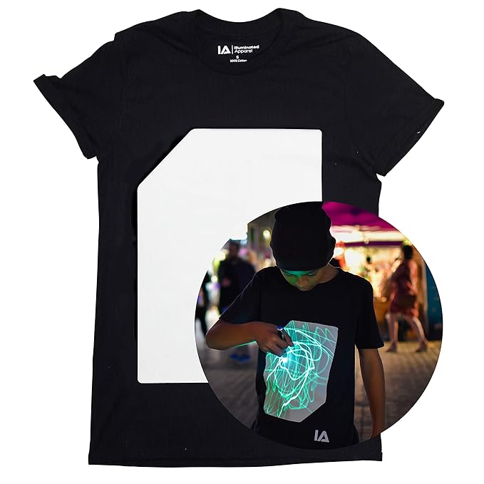 GlowCanvas Tee – Light-Activated Drawing T-Shirt