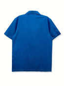 Men's Casual Blue Floral Shirt