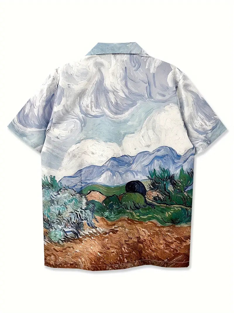 Men's Casual Countryside Comfort Sketch Shirt