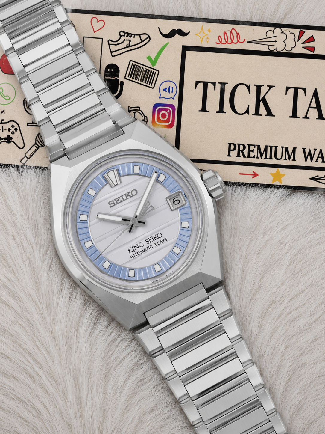 Heritage Ice Silver Automatic Steel Watch – 3-Day Power Reserve