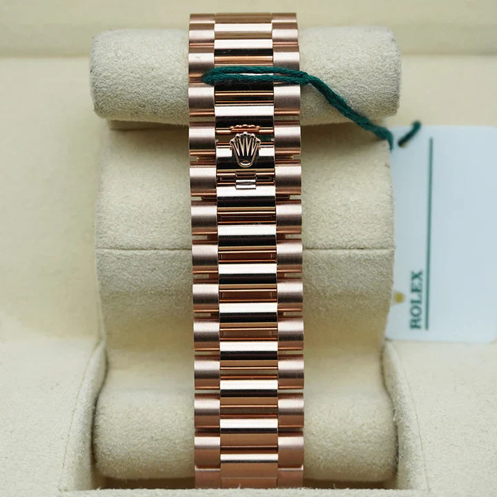 Premium Rose Gold Luxury Watch White Dial Roman Numerals Fluted Bezel President Bracelet Classic Luxury Watch – Men