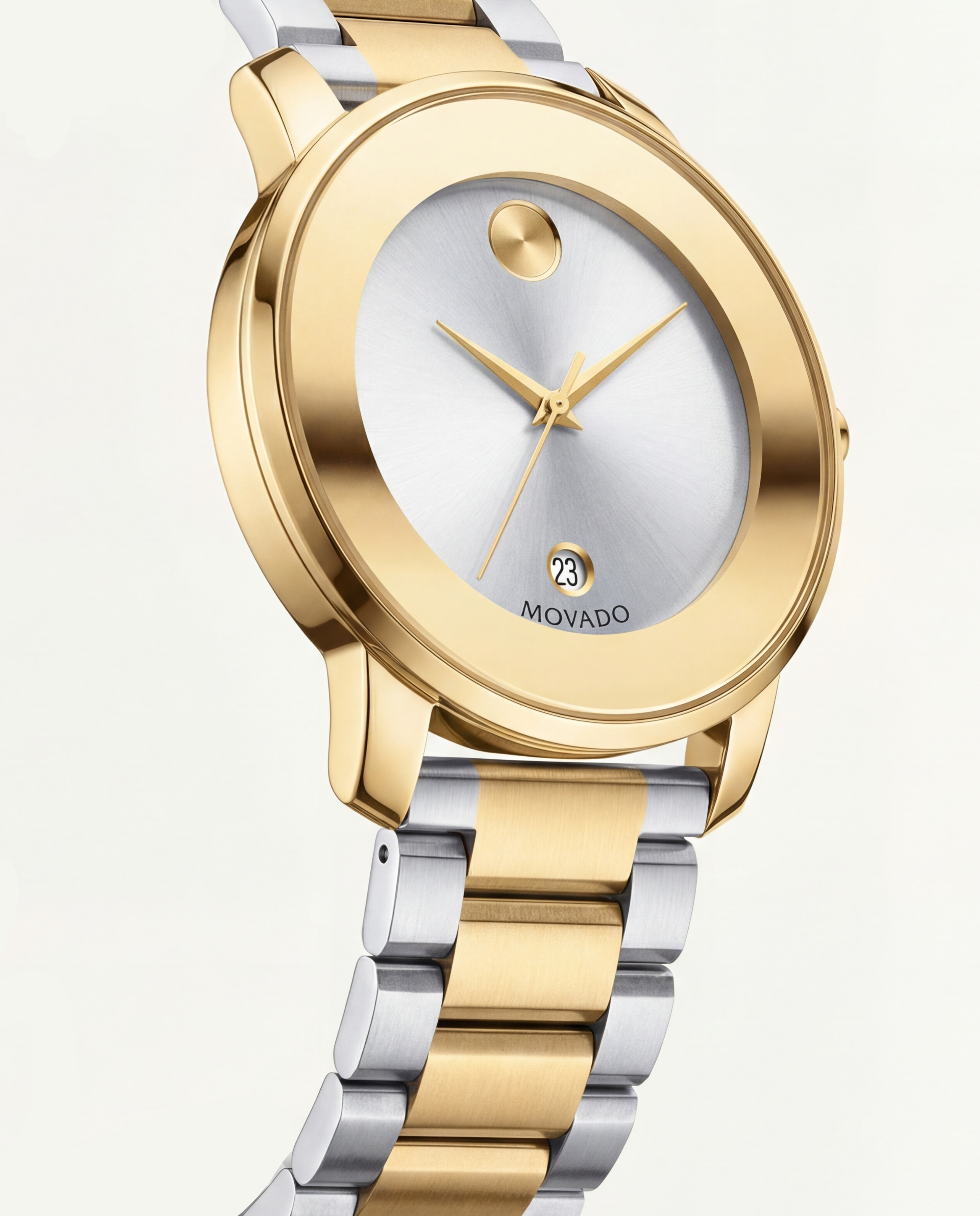 Elite Gold Silver Minimalist Men’s Watch