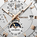 Men’s Luxury Rose-Gold Multi-Function Calendar Watch