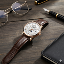 Men’s Luxury Rose-Gold Multi-Function Calendar Watch