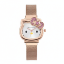 Hello Kitty Rose-Gold Crystal Bow Women’s Watch