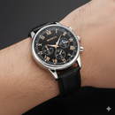 MODIYA Men’s Luxury Black Roman Chronograph Watch