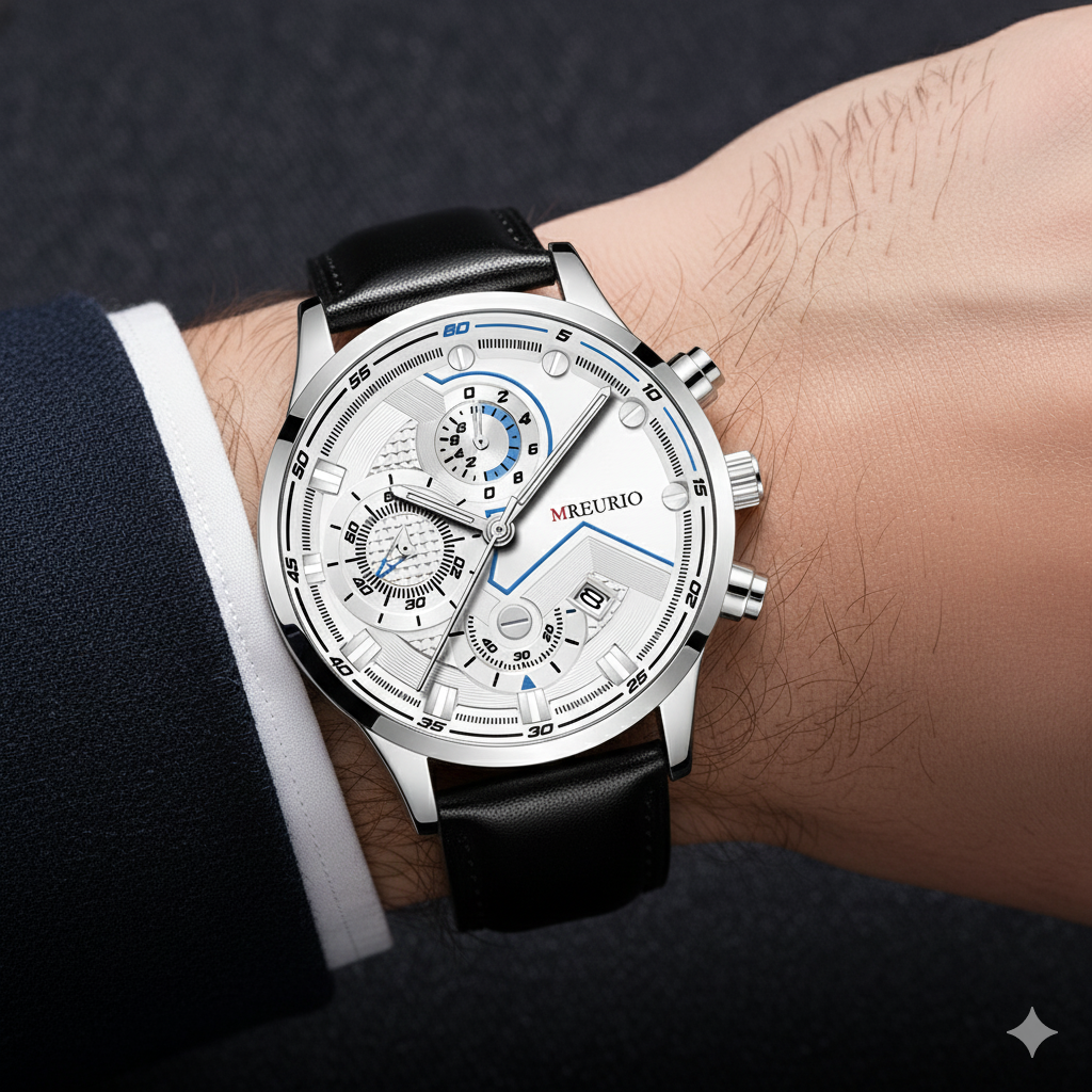 Mreurio Men’s Luxury Multi-Function Chronograph Watch