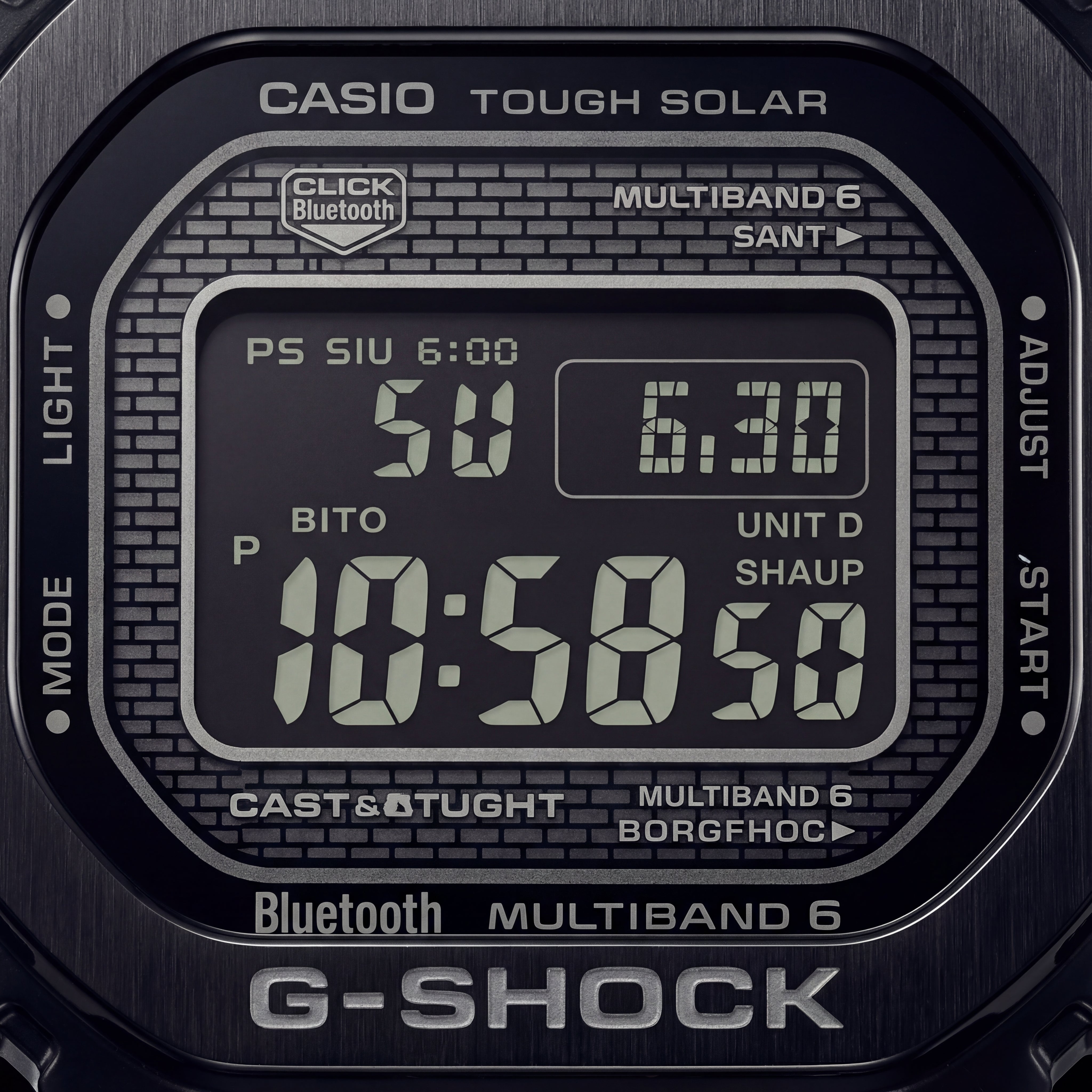 Stealth Black Digital Steel Men’s Watch