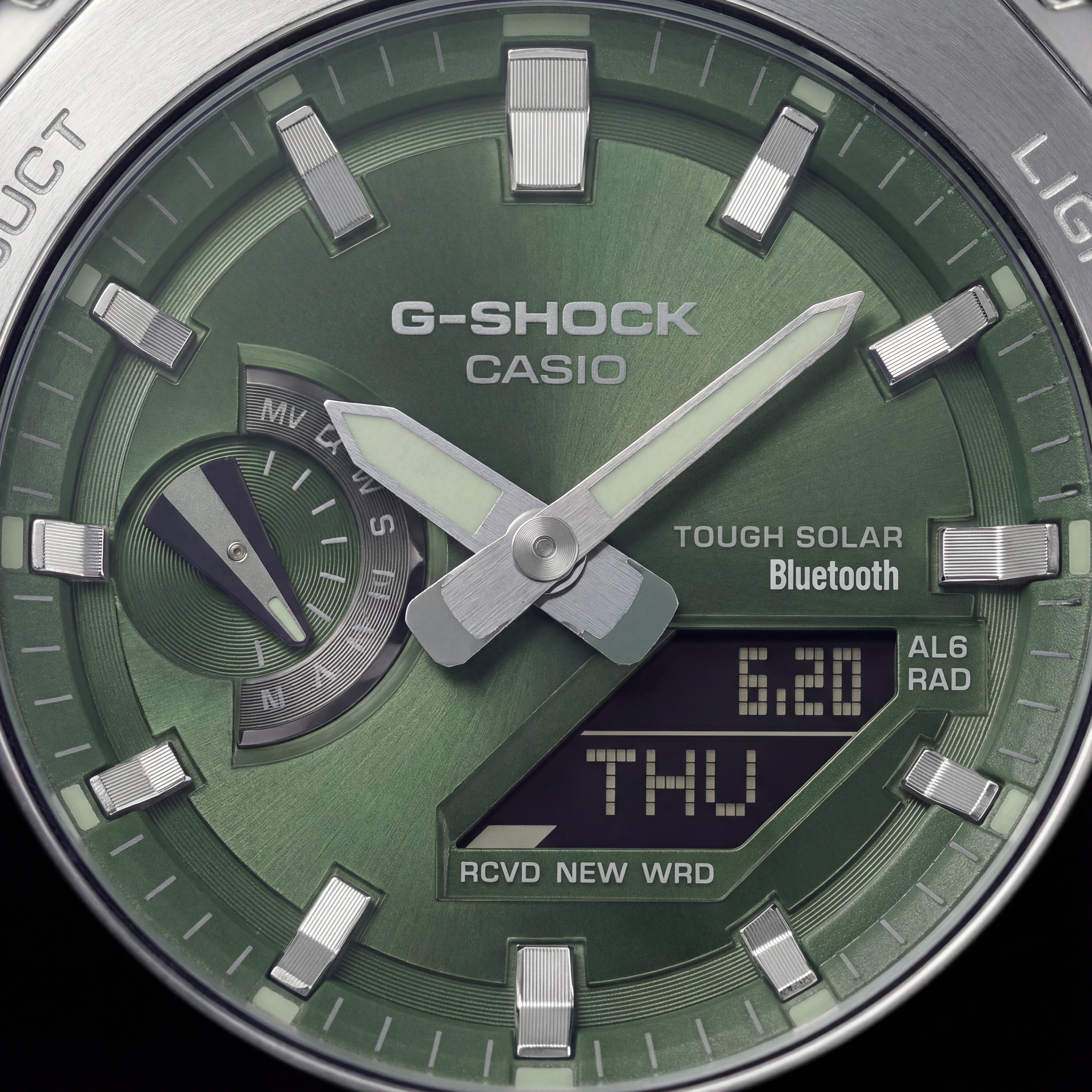 Forest Green Dial Solar Bluetooth Sports Men’s Watch