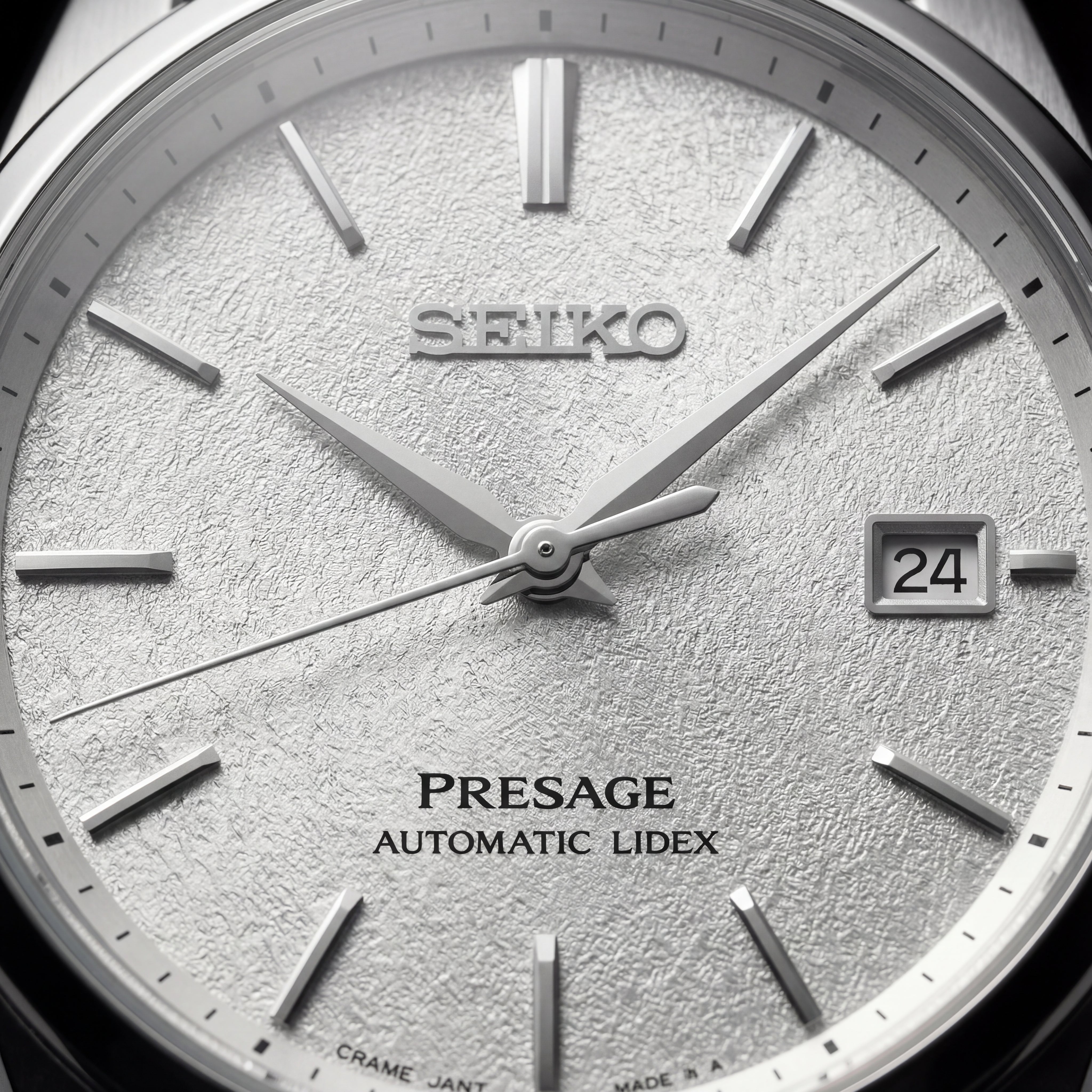 Silver Textured Dial Automatic Classic Men’s Watch