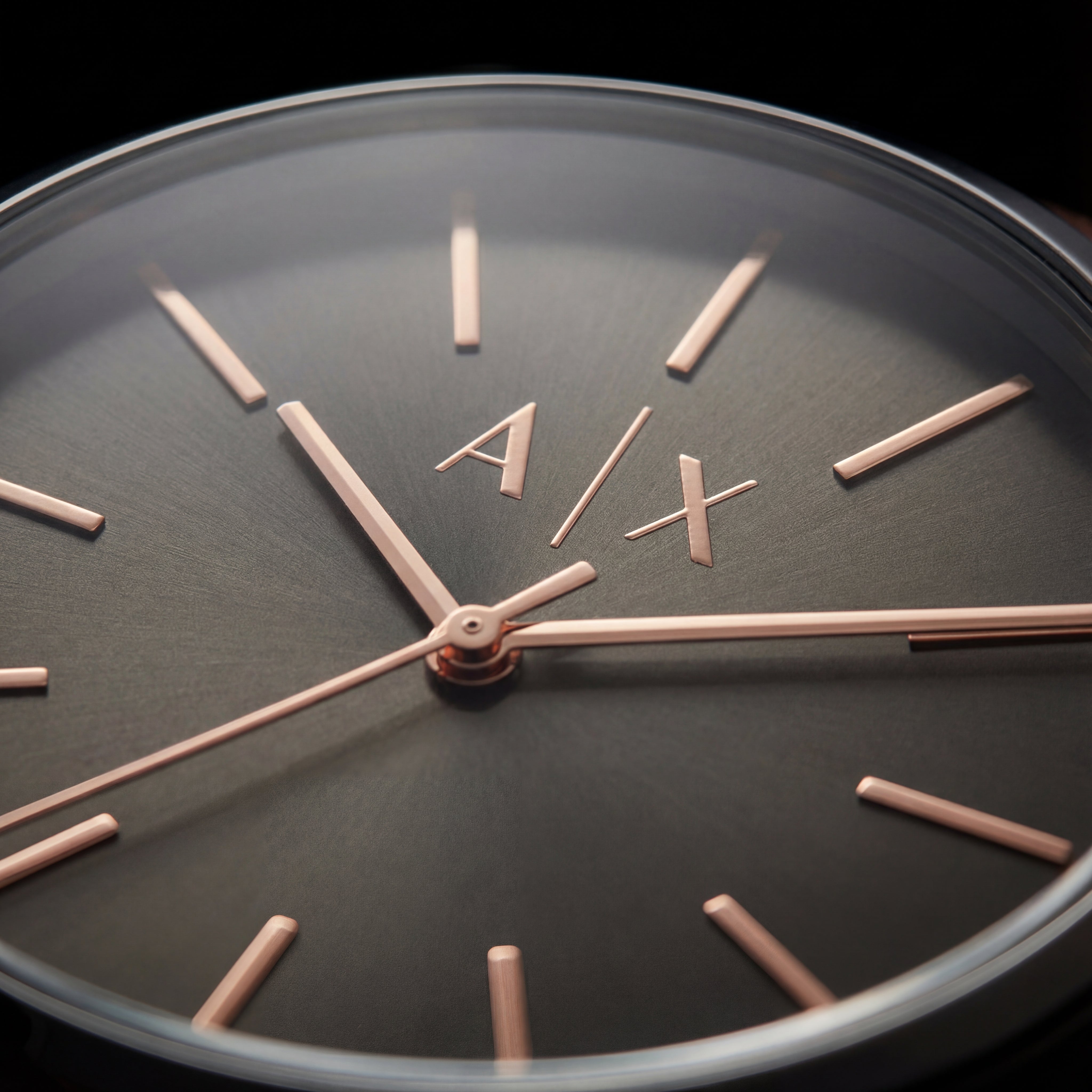 Classic Minimal Brown Dial Leather Strap Watch
