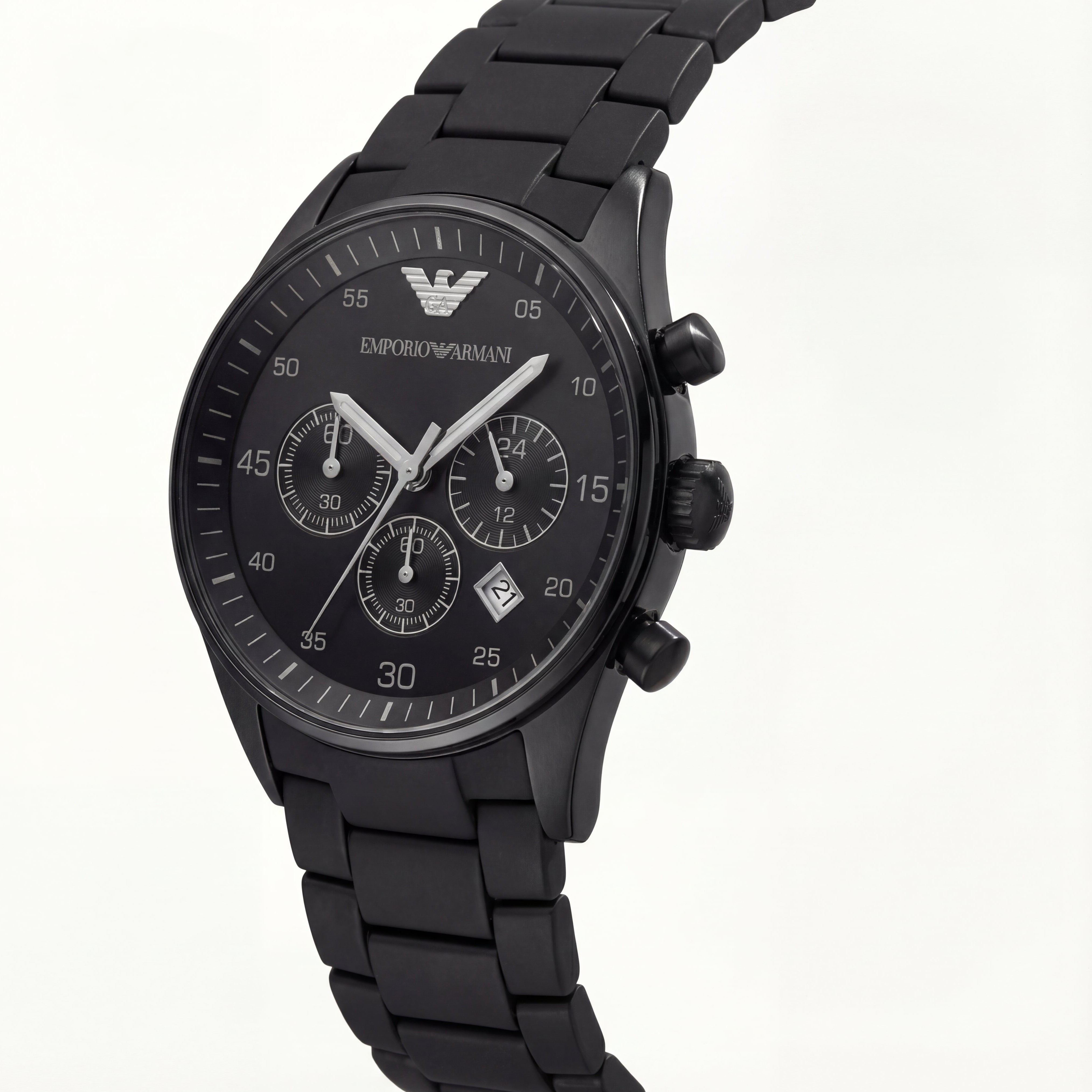 All Black Chronograph Stainless Steel Men’s Watch