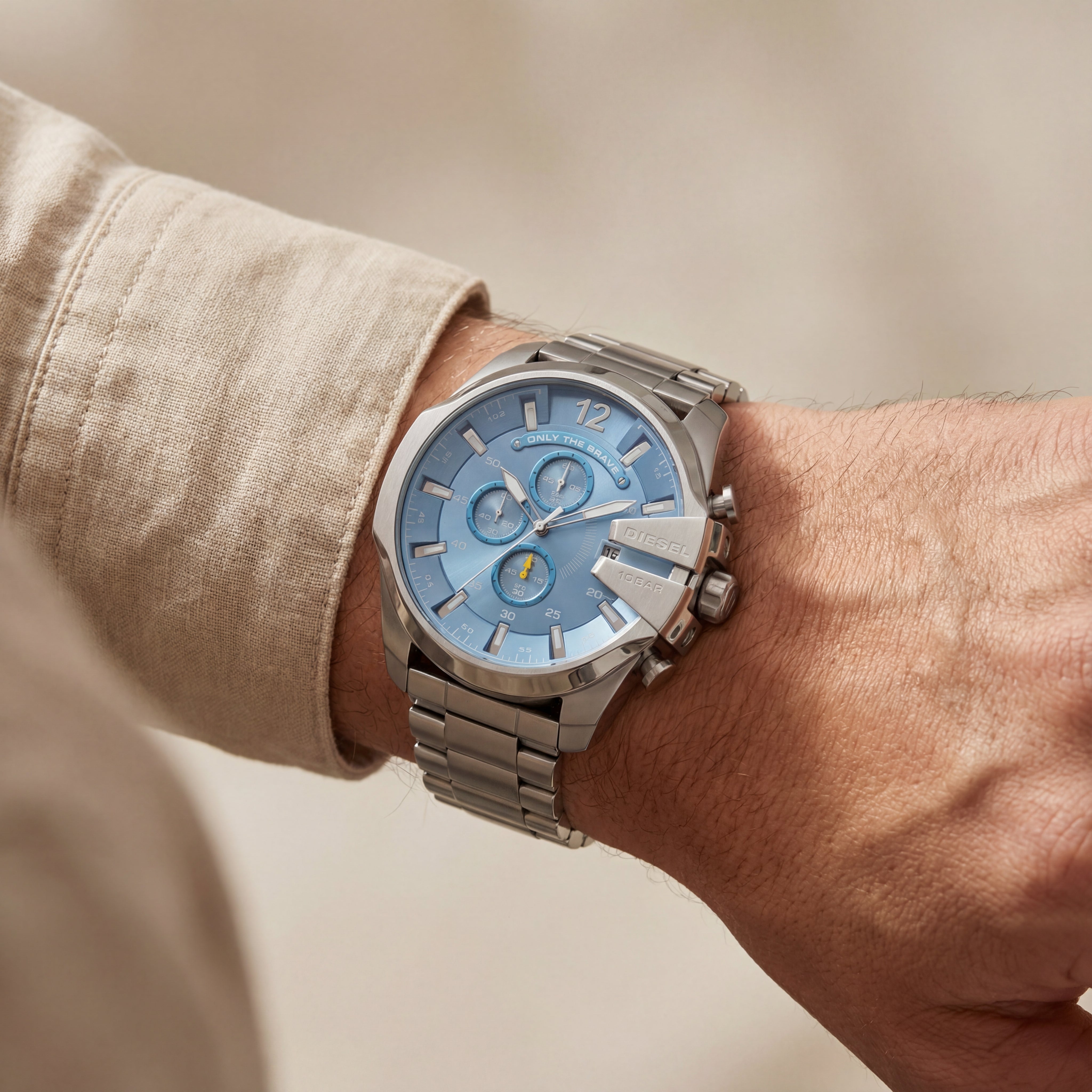 Arctic Blue Steel Chronograph Men’s Watch