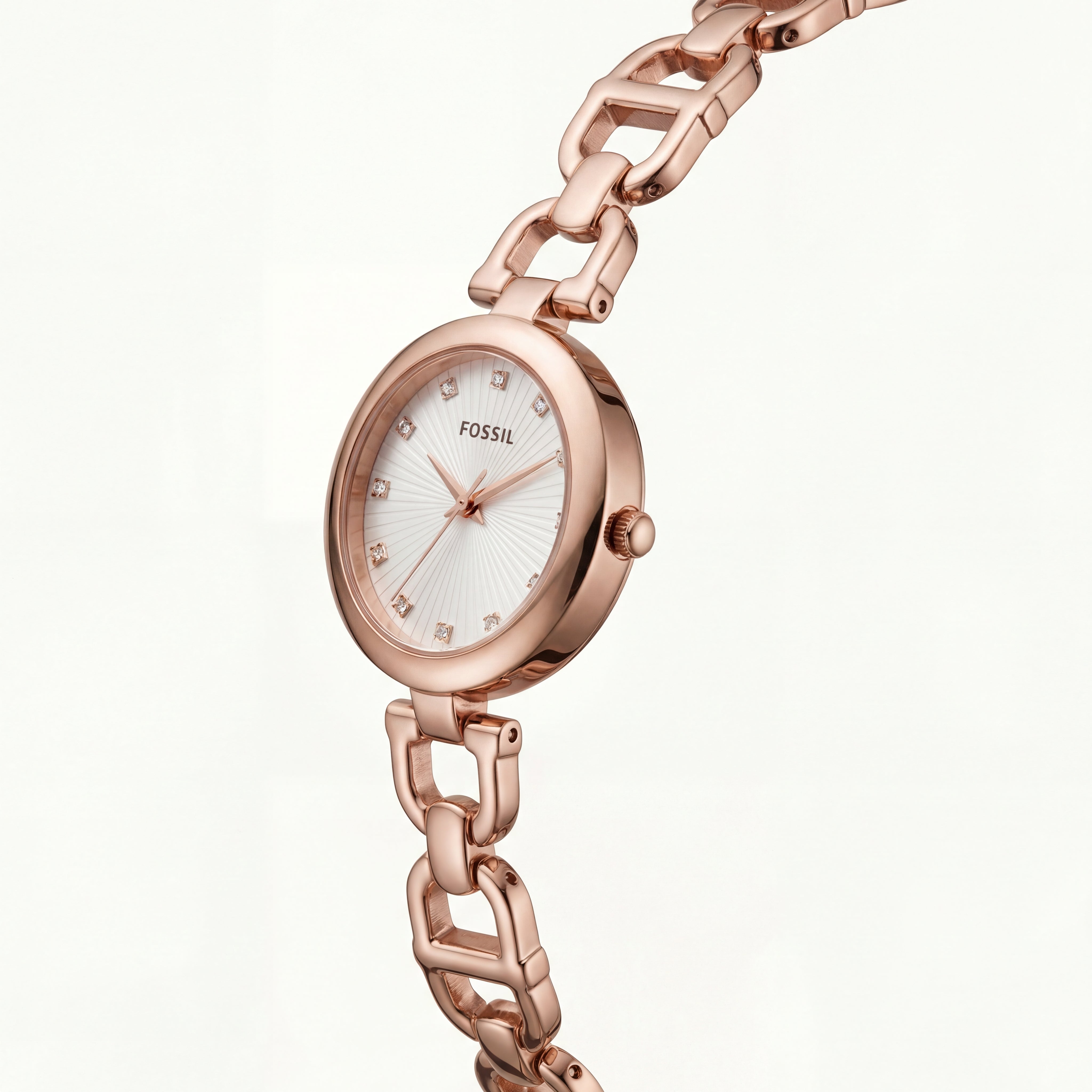 Rose Gold Radiance Luxury Watch – Full Rose Bracelet Edition