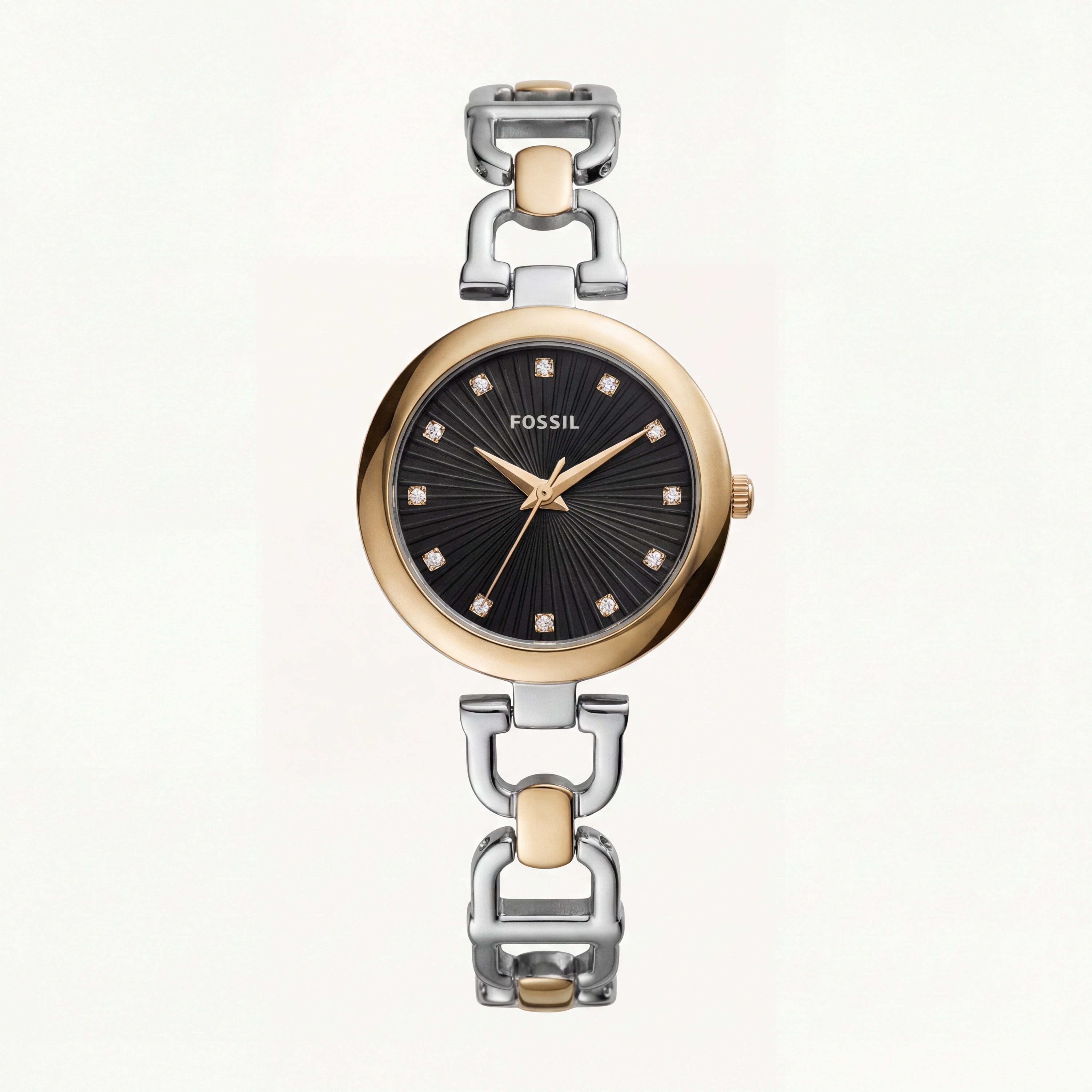 Midnight Gold Luxury Watch – Two-Tone Bracelet Edition Product Description