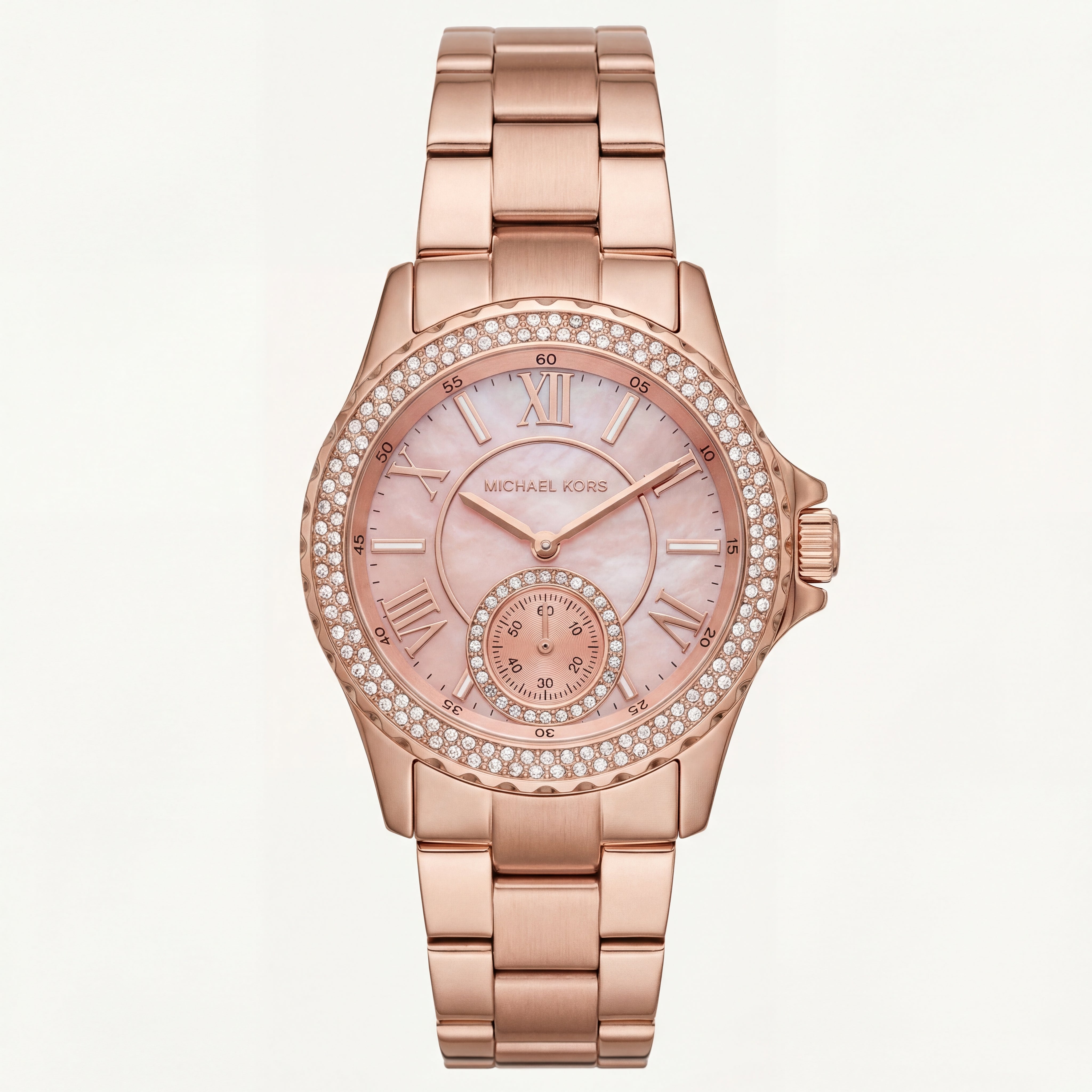 Rose Radiance Crystal Watch – Blush Gold Edition