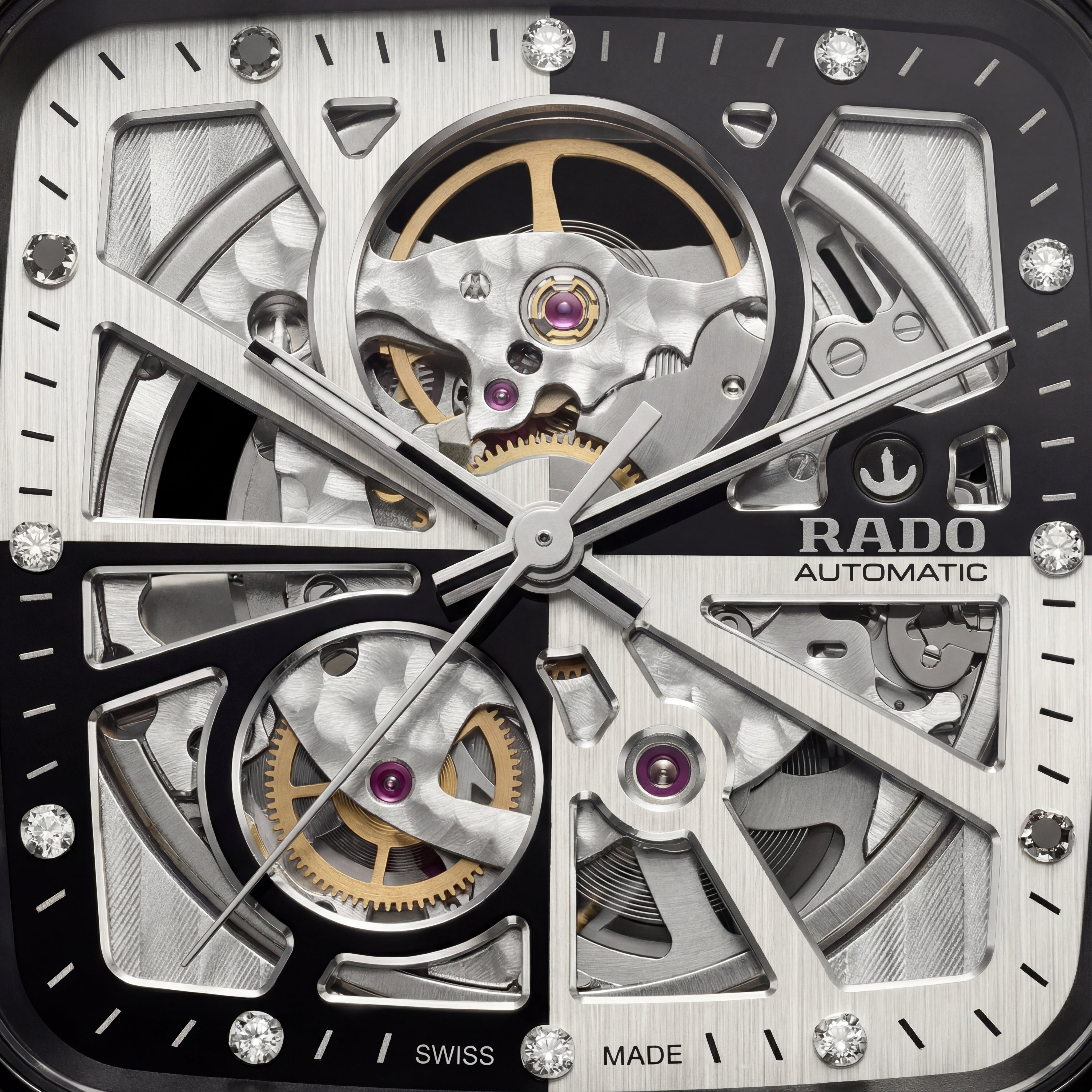 Obsidian Black Square Skeleton Automatic Men’s Watch