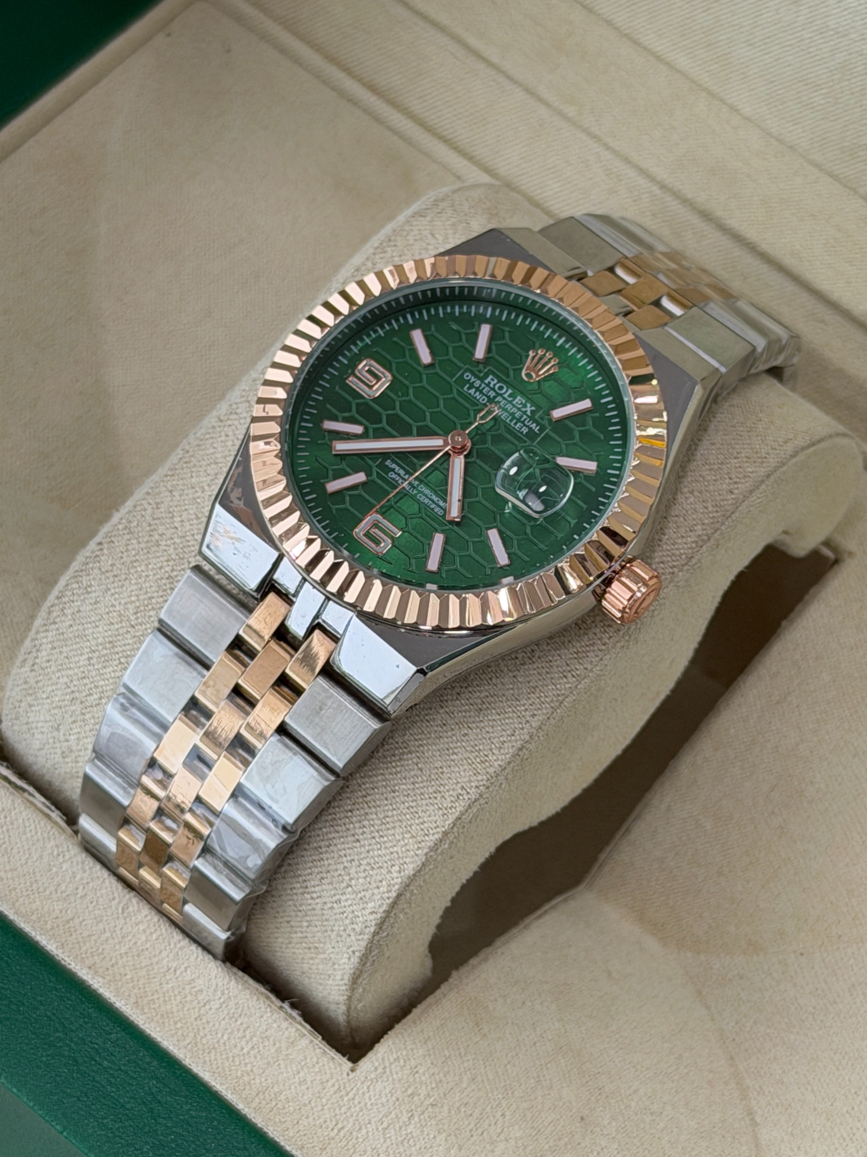 Premium Green Dial Luxury Watch – Men