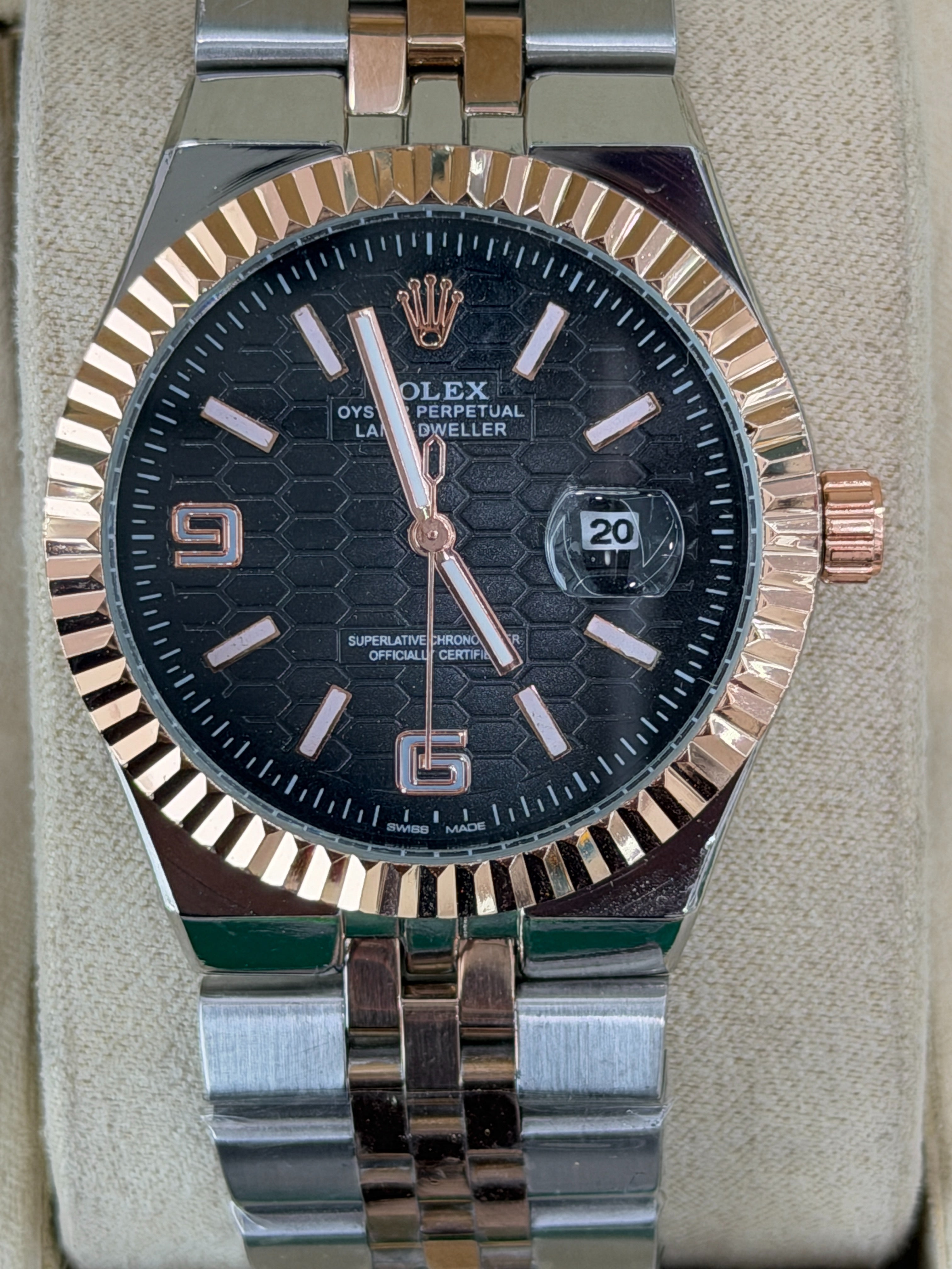 Premium Black Dial Luxury Watch – Men