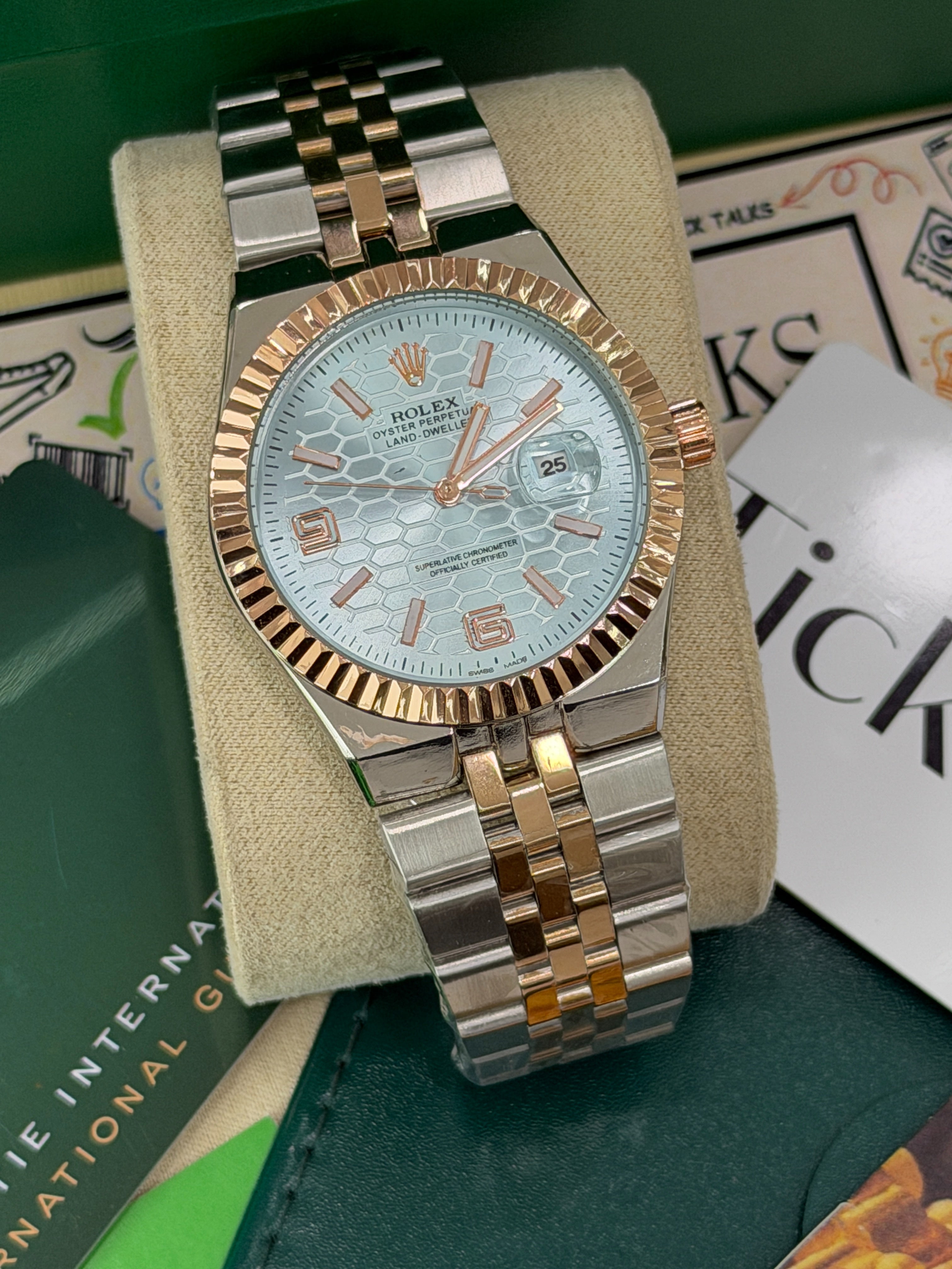 Premium Ice Blue Dial Luxury Watch – Men
