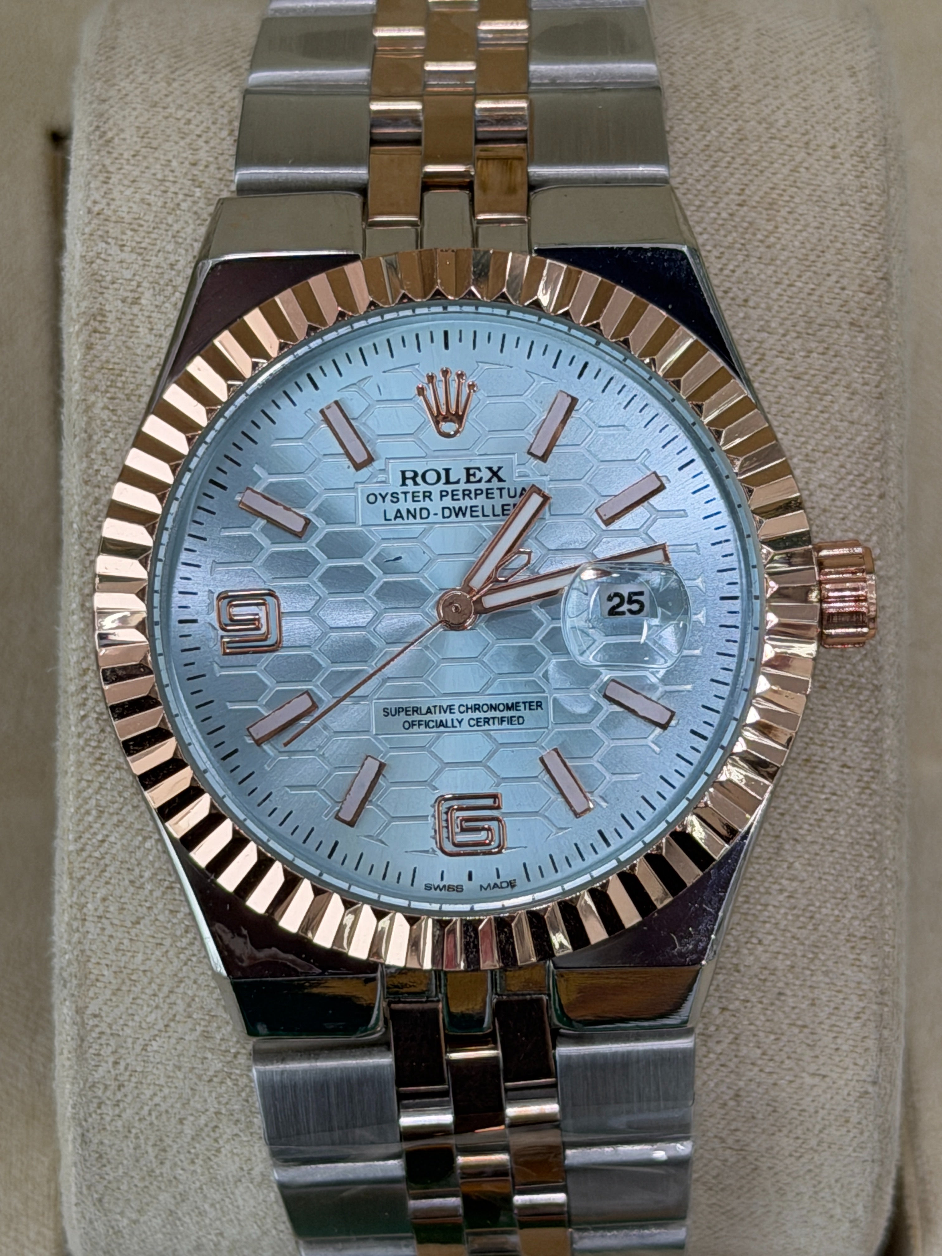 Premium Ice Blue Dial Luxury Watch – Men