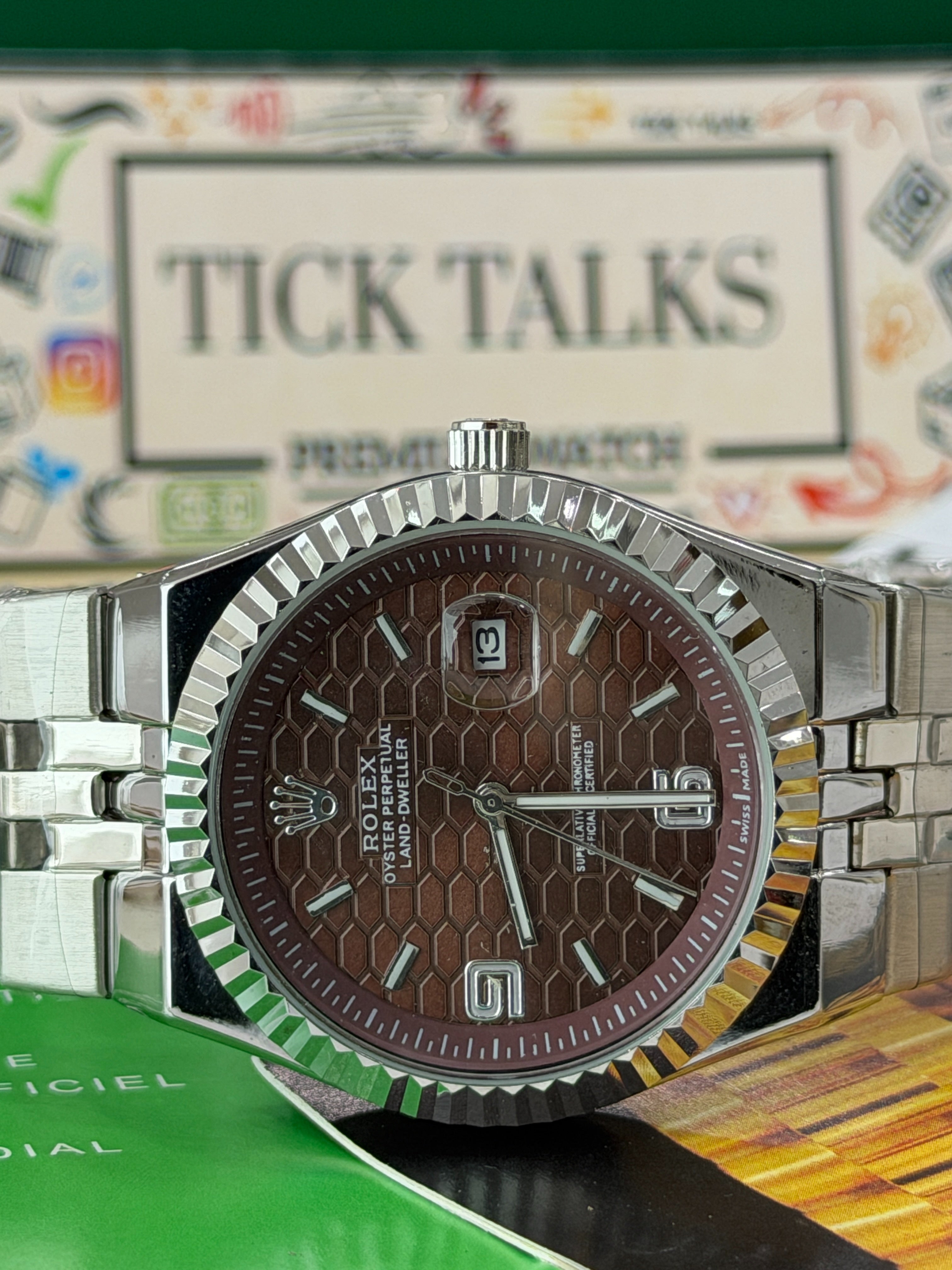 Premium Brown Dial Luxury Watch – Men