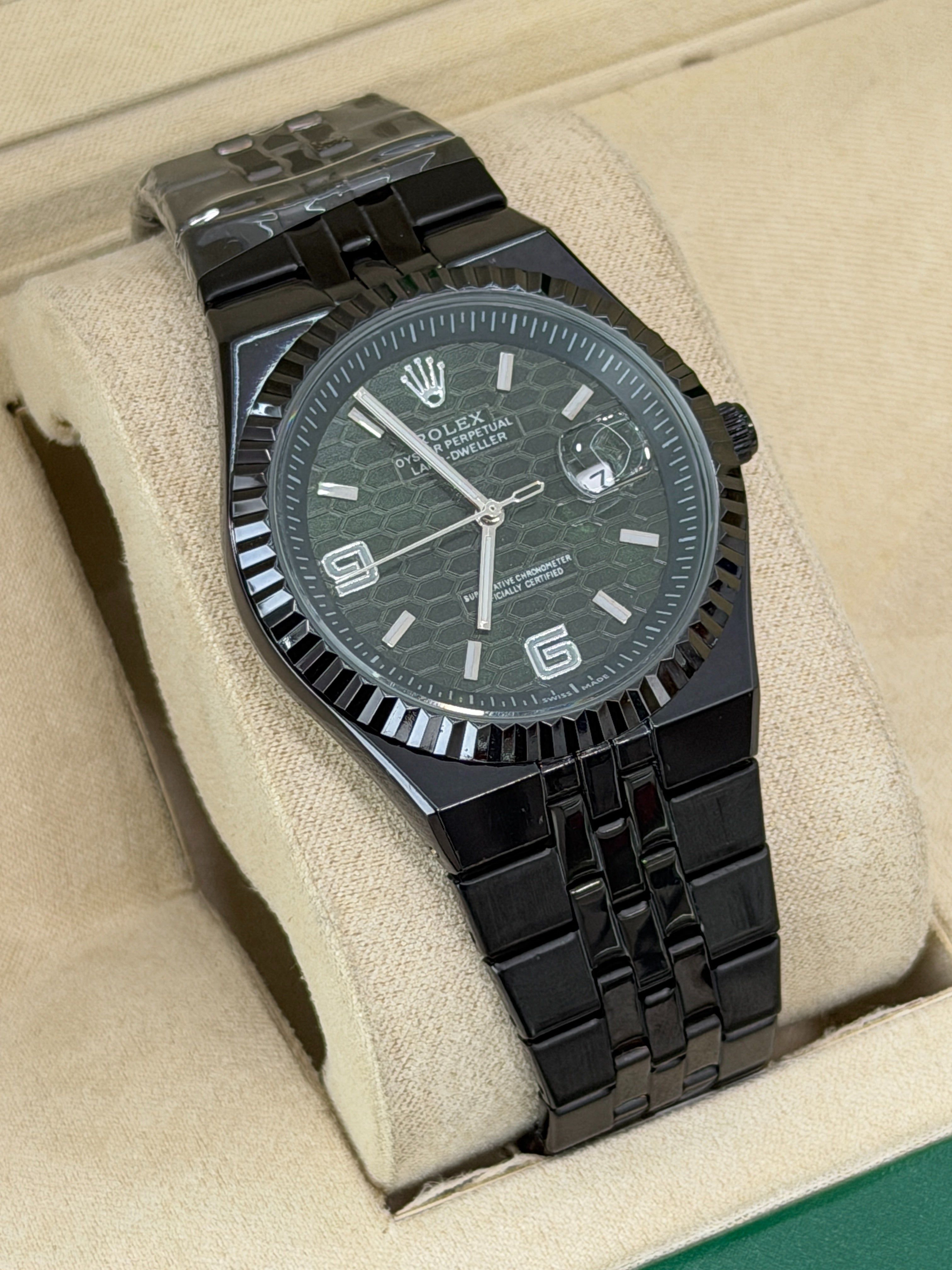 Premium Black Dial Luxury Watch – Men