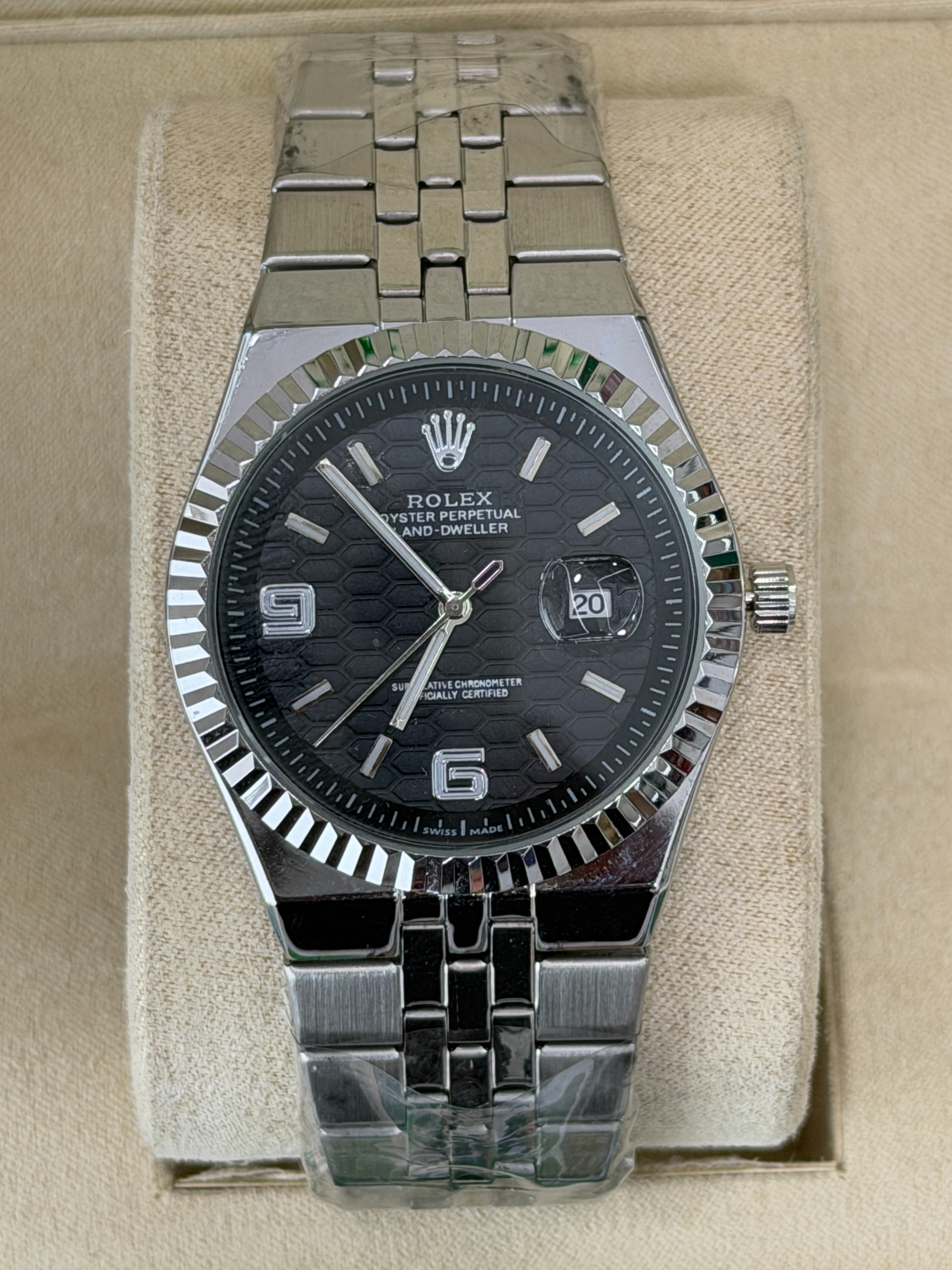 Premium Black Dial Luxury Watch – Men