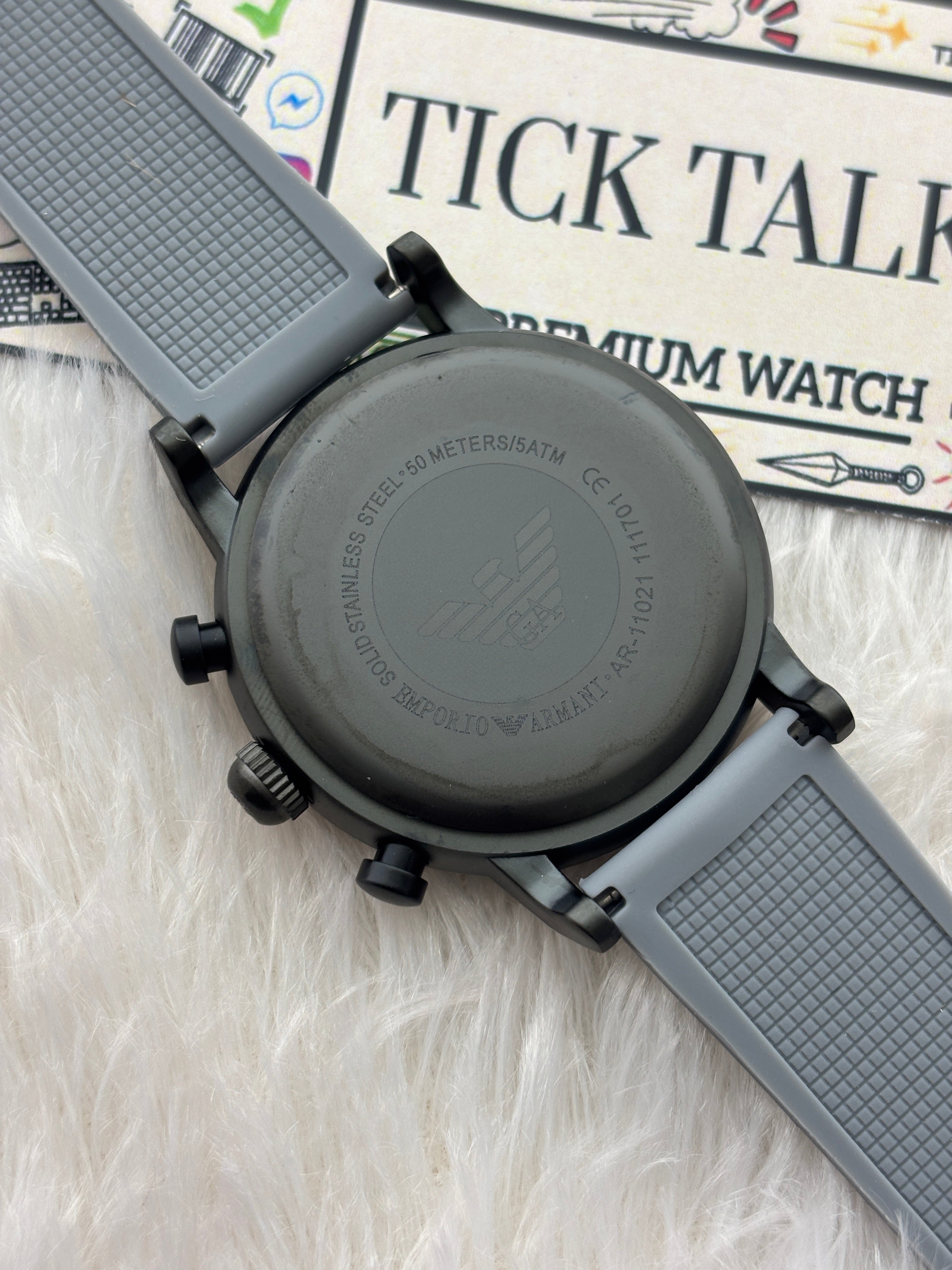 Premium Grey Chronograph Style Watch – Men