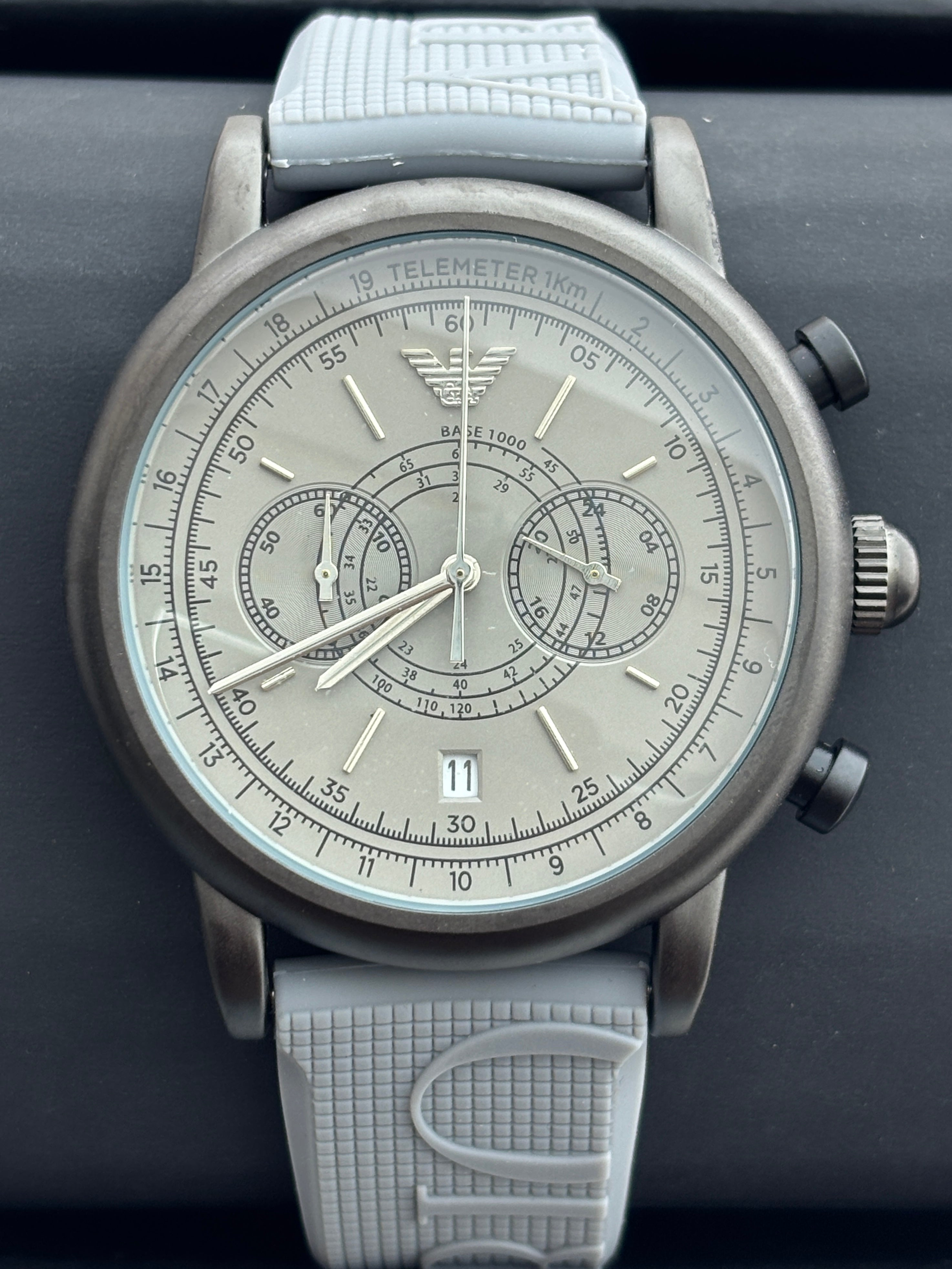 Premium Grey Chronograph Style Watch – Men