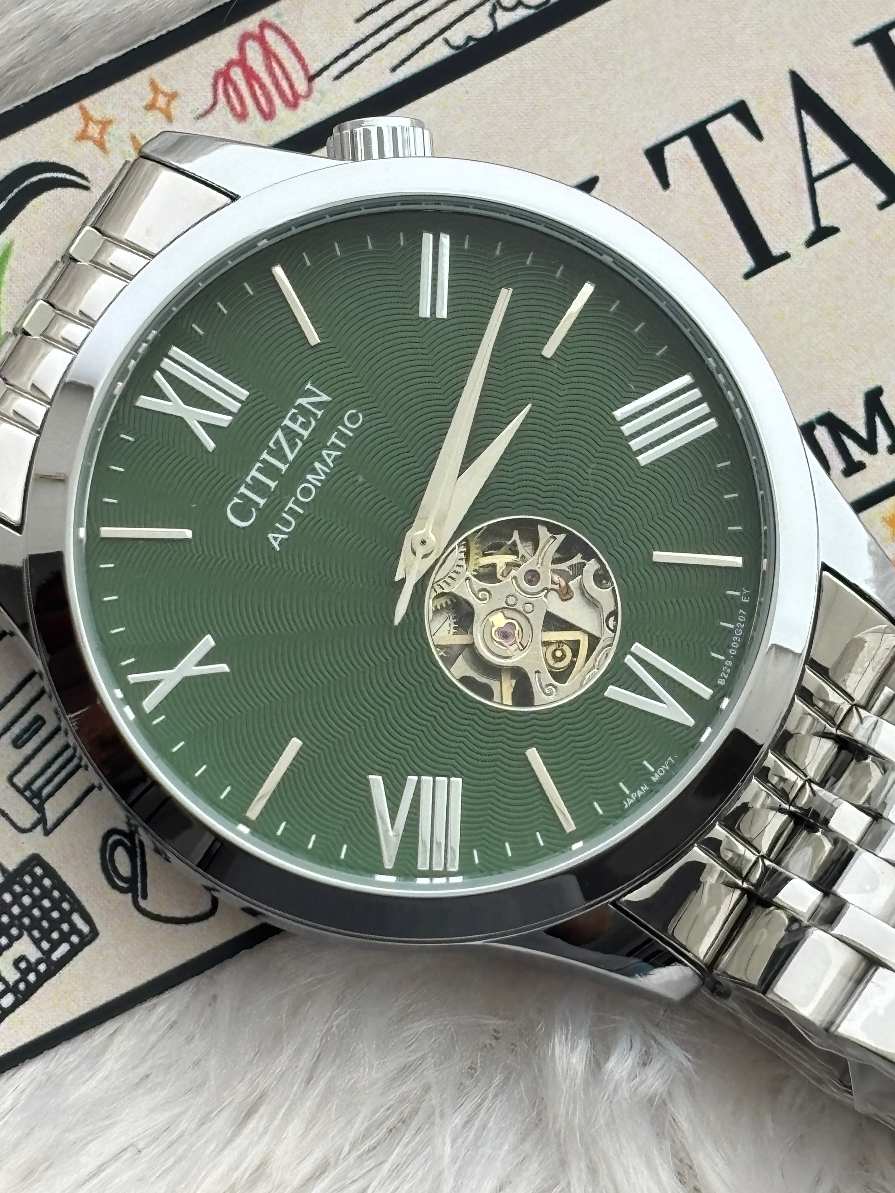 Premium Automatic Open Heart Watch – Men