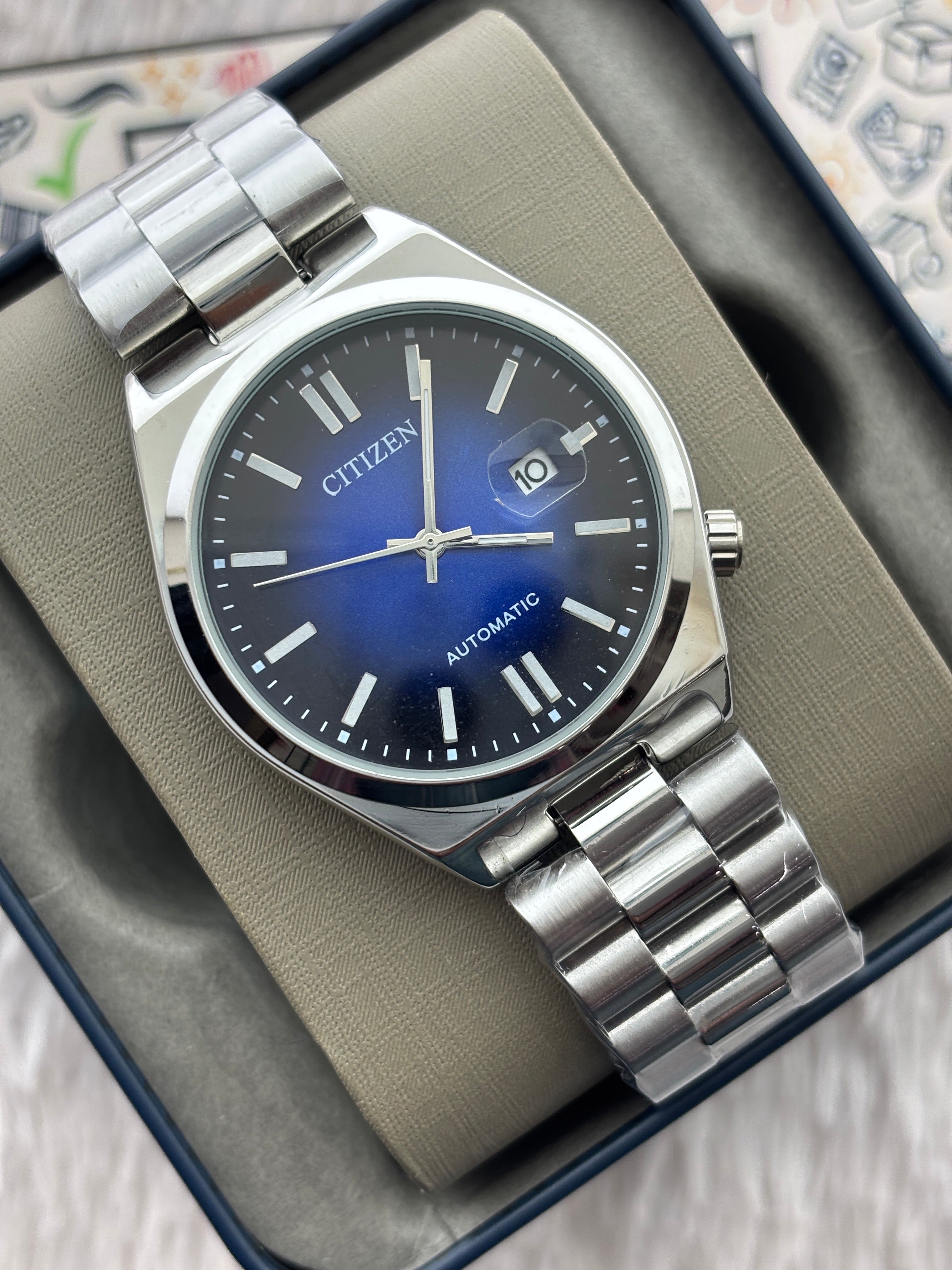 Premium Blue Automatic Luxury Watch – Men